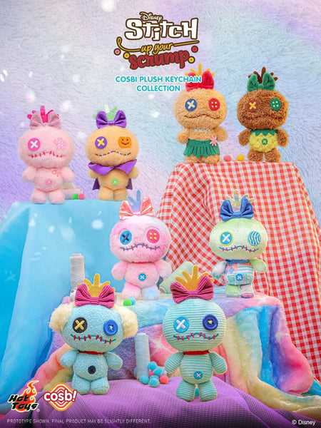 Hot Toys Disney Stitch Up Your Scrump Cosbi Plush Keychain