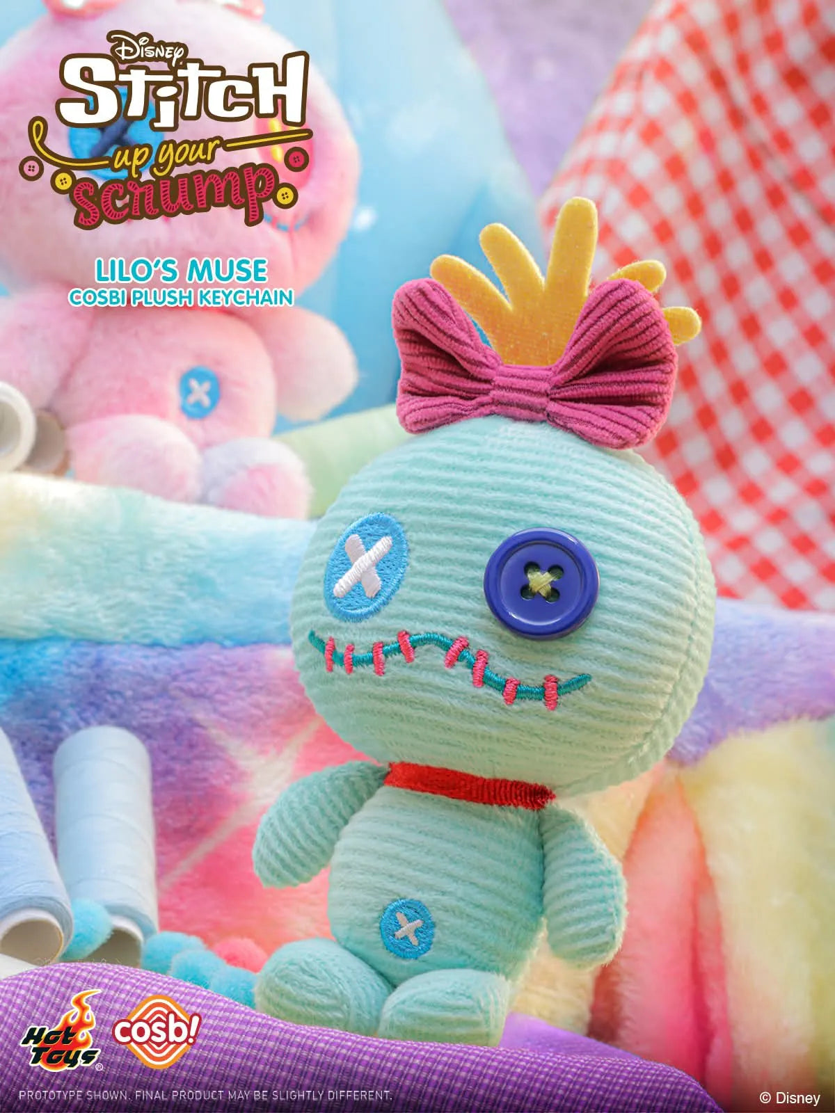 Hot Toys Disney Stitch Up Your Scrump Cosbi Plush Keychain Collection