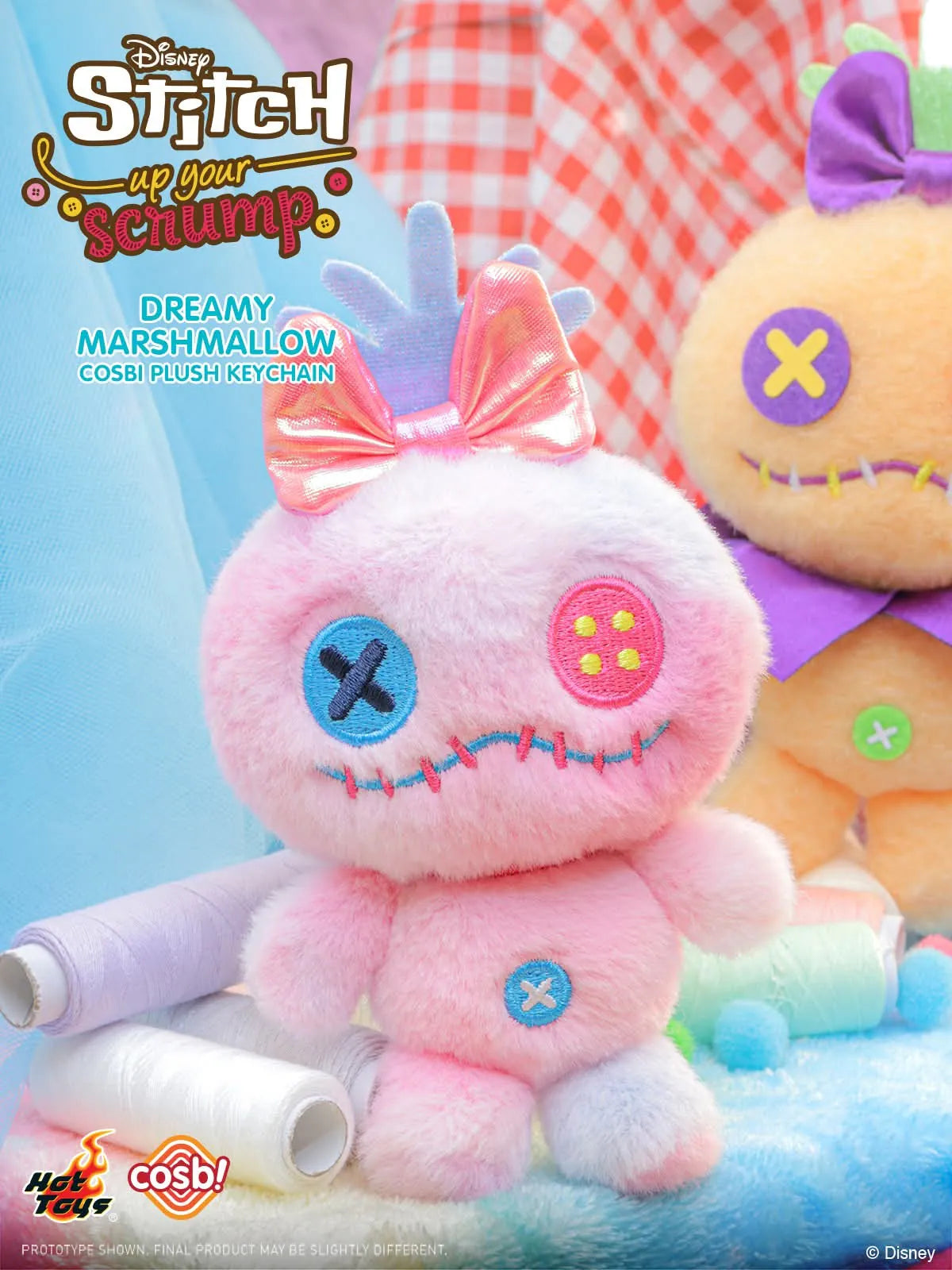 Hot Toys Disney Stitch Up Your Scrump Cosbi Plush Keychain Collection