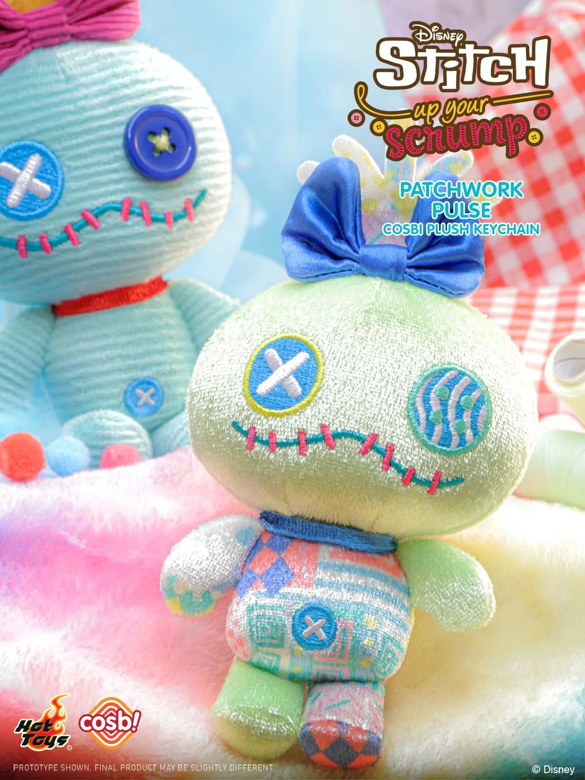 Hot Toys Disney Stitch Up Your Scrump Cosbi Plush Keychain Collection