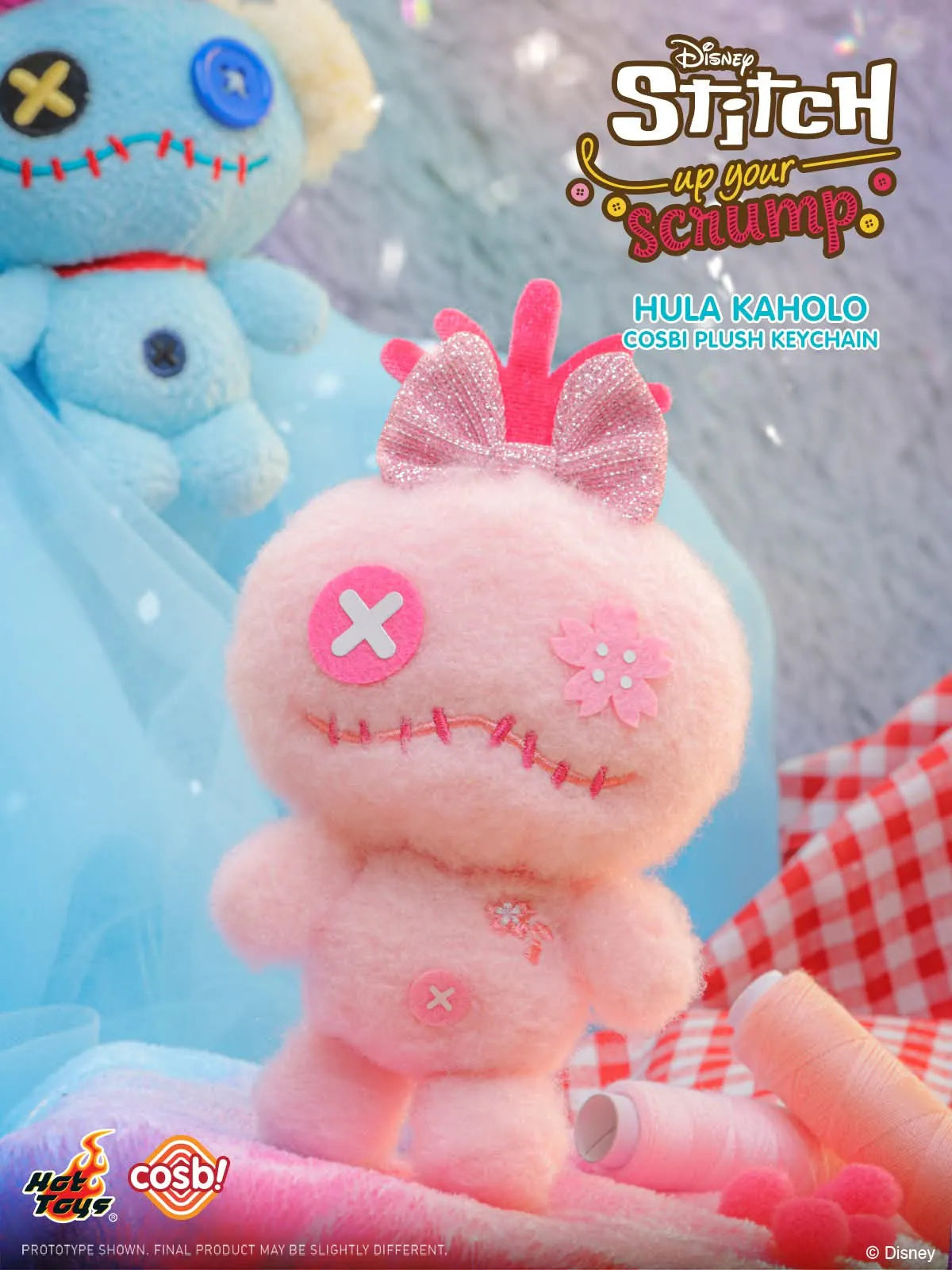 Hot Toys Disney Stitch Up Your Scrump Cosbi Plush Keychain Collection