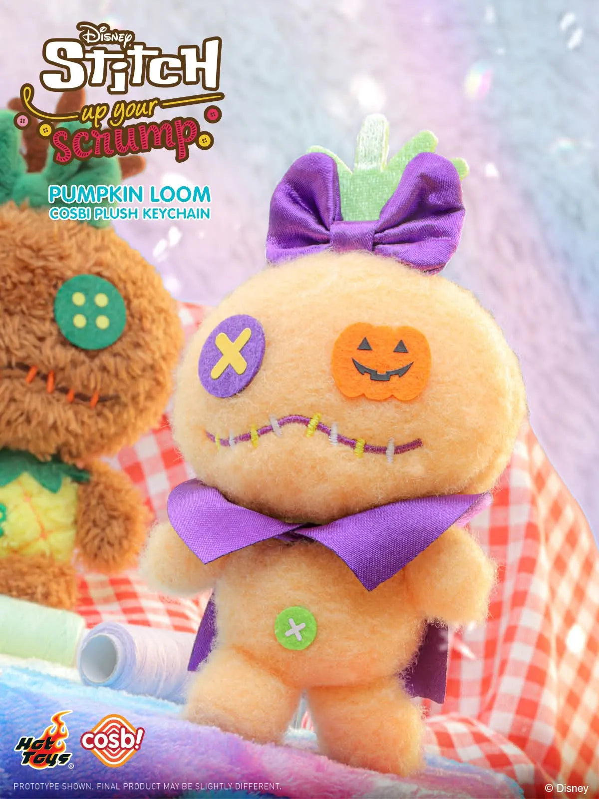 Hot Toys Disney Stitch Up Your Scrump Cosbi Plush Keychain