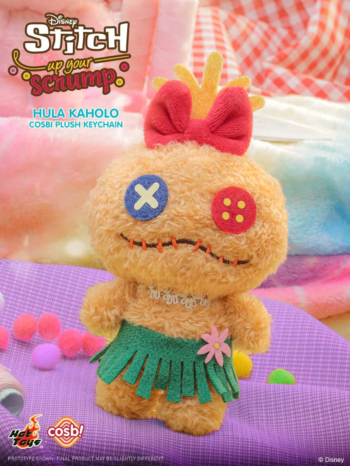 Hot Toys Disney Stitch Up Your Scrump Cosbi Plush Keychain Collection