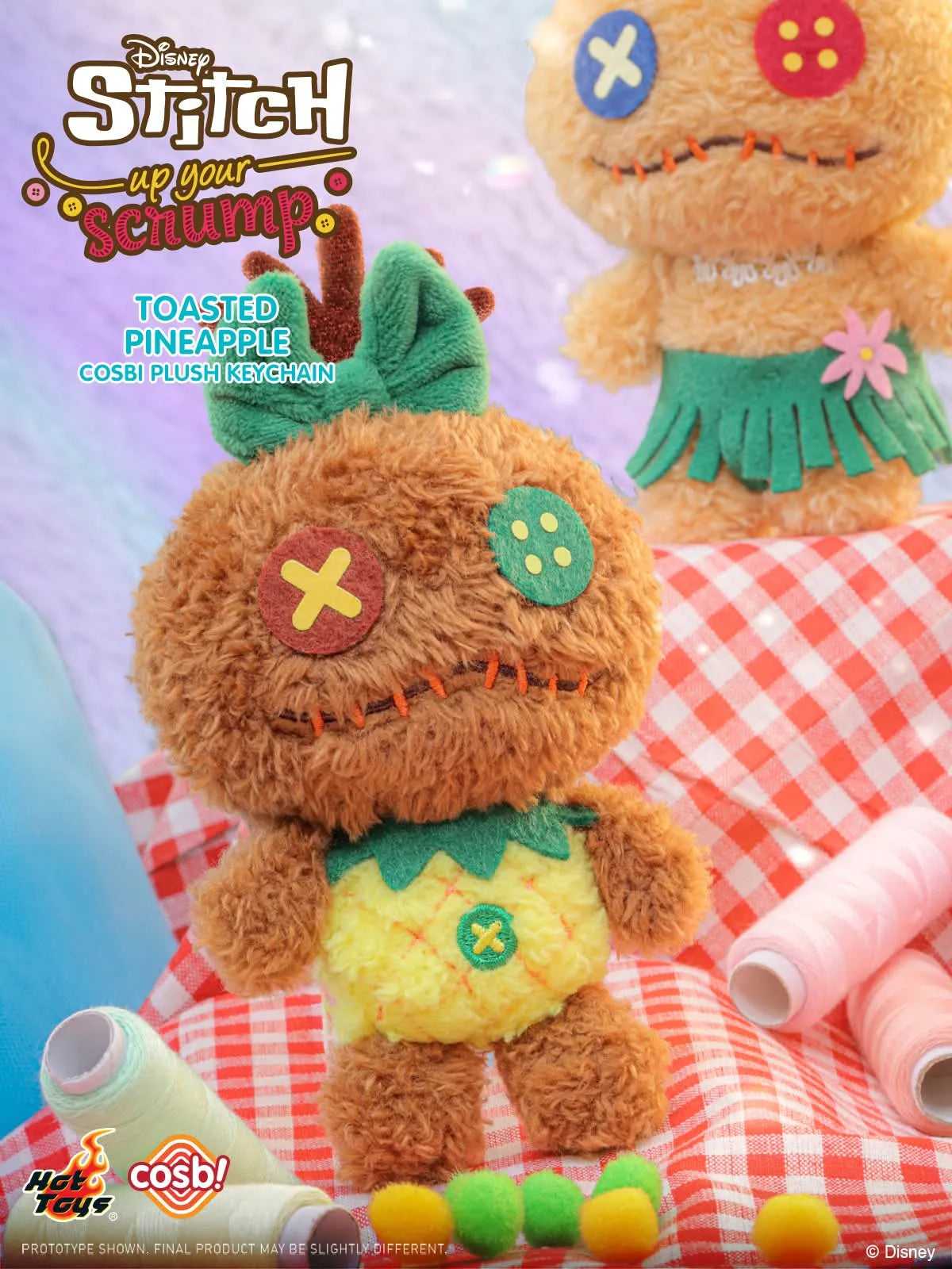 Hot Toys Disney Stitch Up Your Scrump Cosbi Plush Keychain Collection
