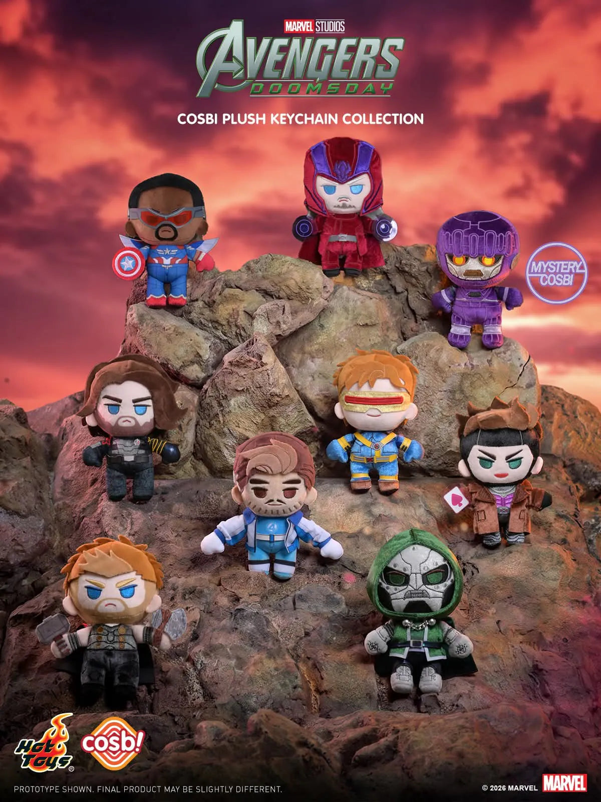 Hot Toys Marvel Avengers Doomsday Cosbi Plush Keychain
