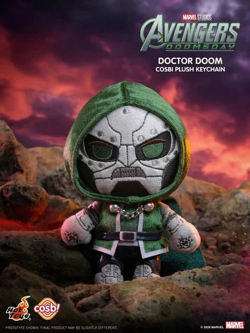 Hot Toys Marvel Avengers Doomsday Cosbi Plush Keychain Doctor Doom