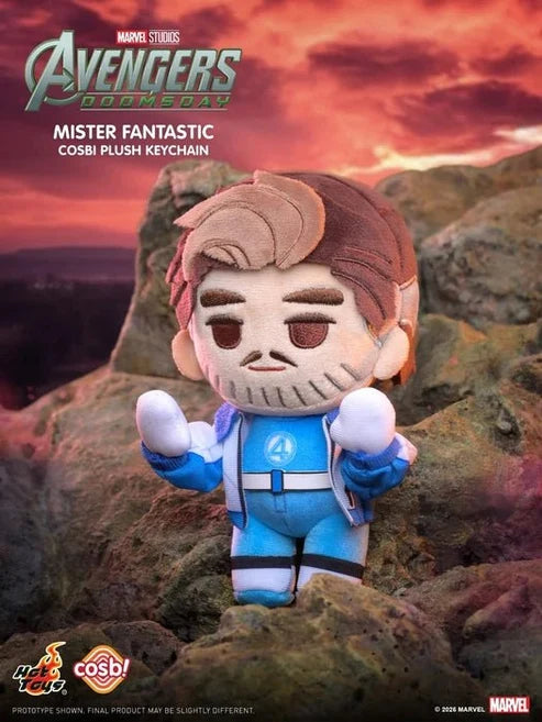 Hot Toys Marvel Avengers Doomsday Cosbi Plush Keychain Mister Fantastic