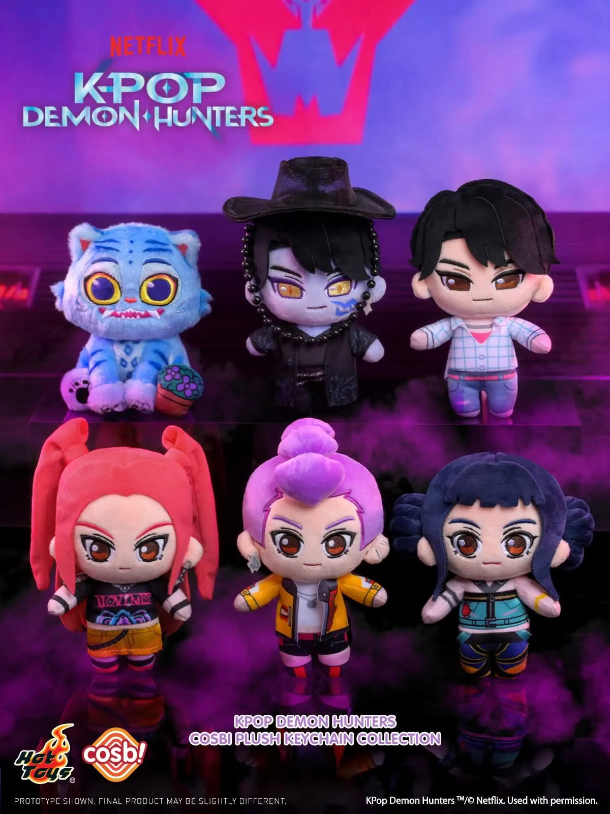 Hot Toys Netflix K-Pop Demon Hunters Cosbi Plush Keychain Collection