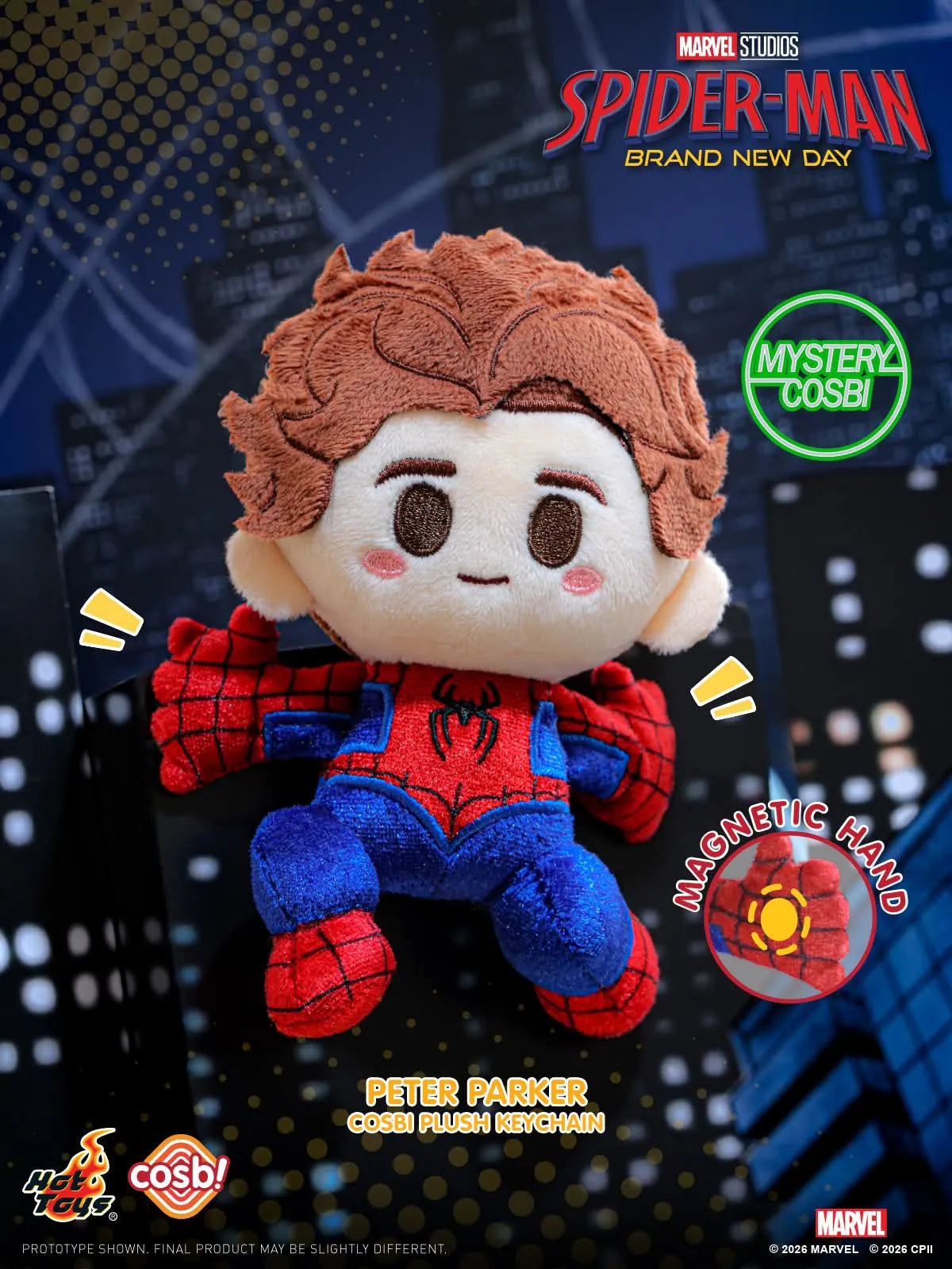 Hot Toys Spider-Man Brand New Day Cosbi Plush Keychain Collection