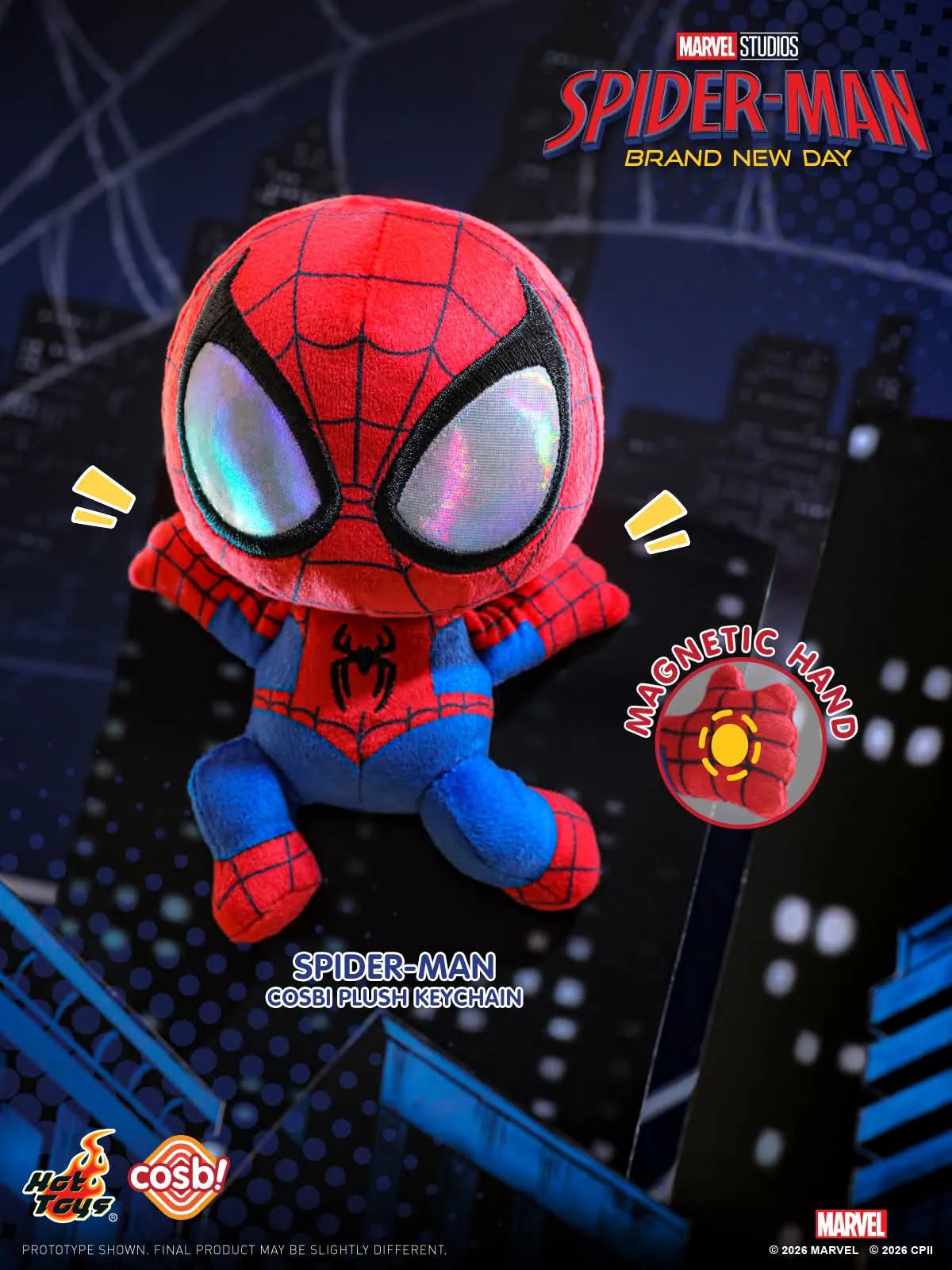 Hot Toys Spider-Man Brand New Day Cosbi Plush Keychain Collection