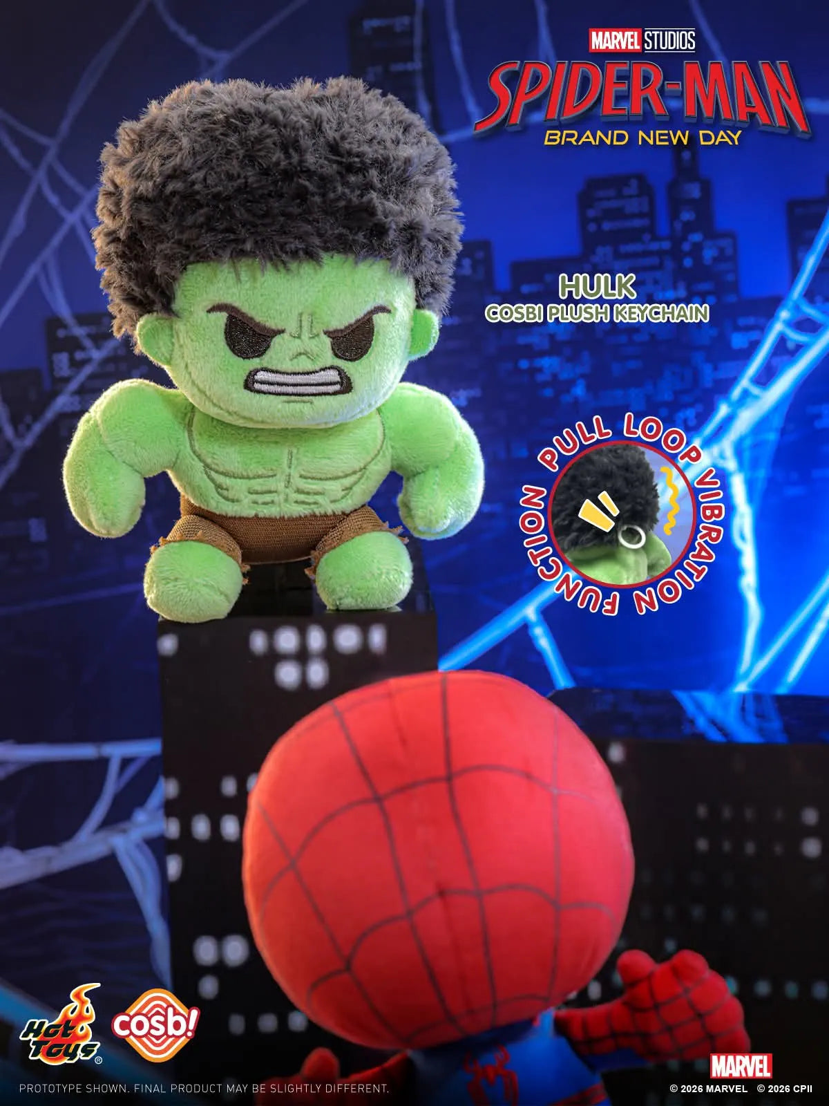 Hot Toys Spider-Man Brand New Day Cosbi Plush Keychain Collection
