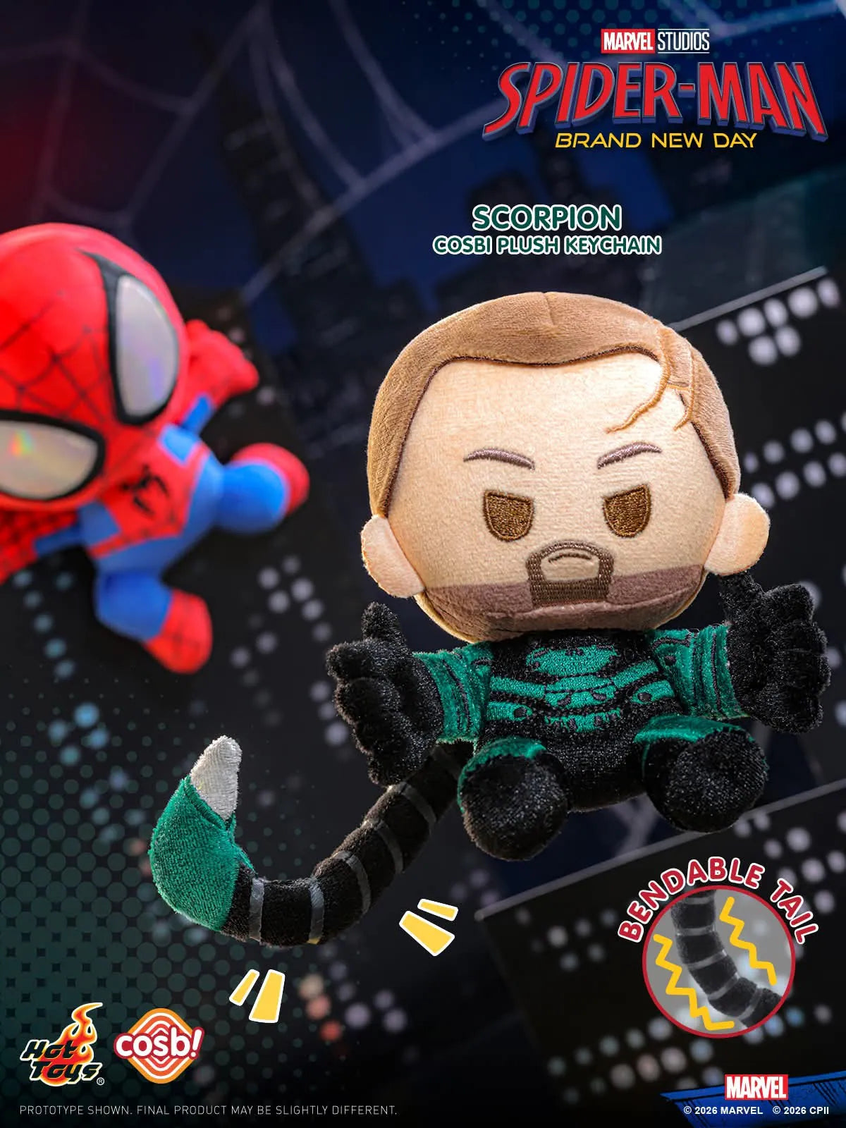 Hot Toys Spider-Man Brand New Day Cosbi Plush Keychain Collection