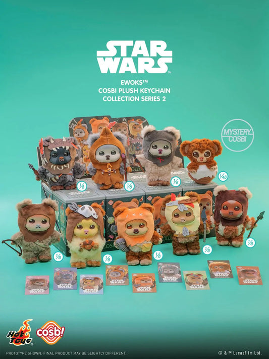 Hot Toys Star Wars Ewoks Cosbi Plush Keychain Collection Series 2