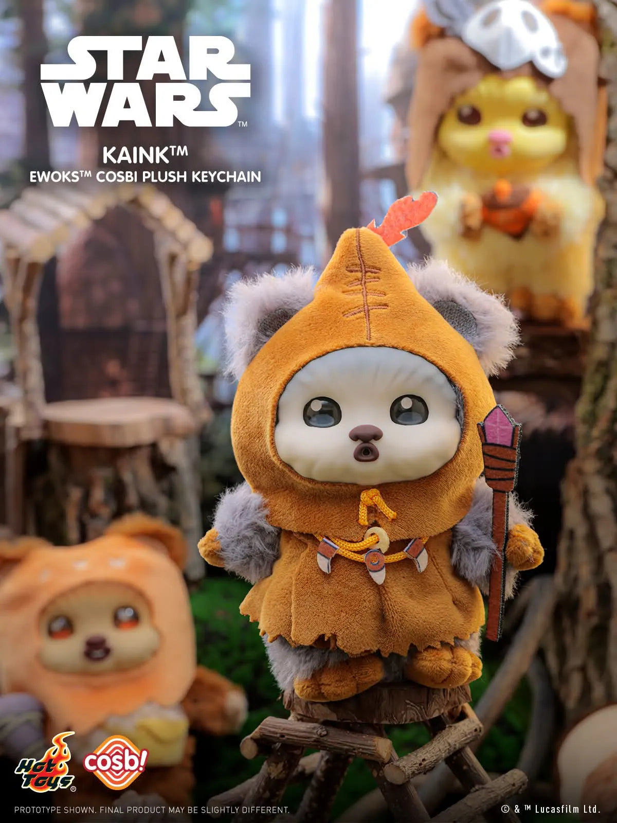 Hot Toys Star Wars Ewoks Cosbi Plush Keychain Collection Series 2