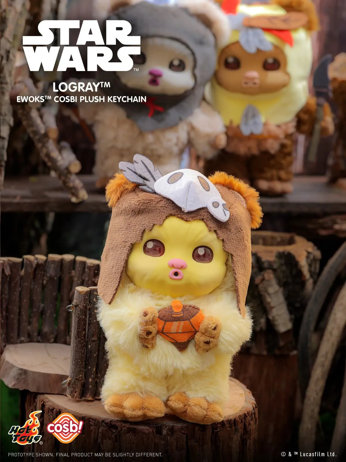 Hot Toys Star Wars Ewoks Cosbi Plush Keychain Collection Series 2