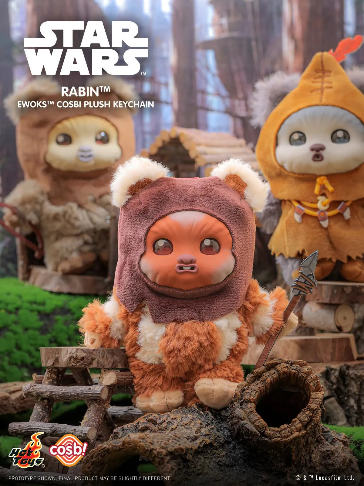 Hot Toys Star Wars Ewoks Cosbi Plush Keychain Collection Series 2