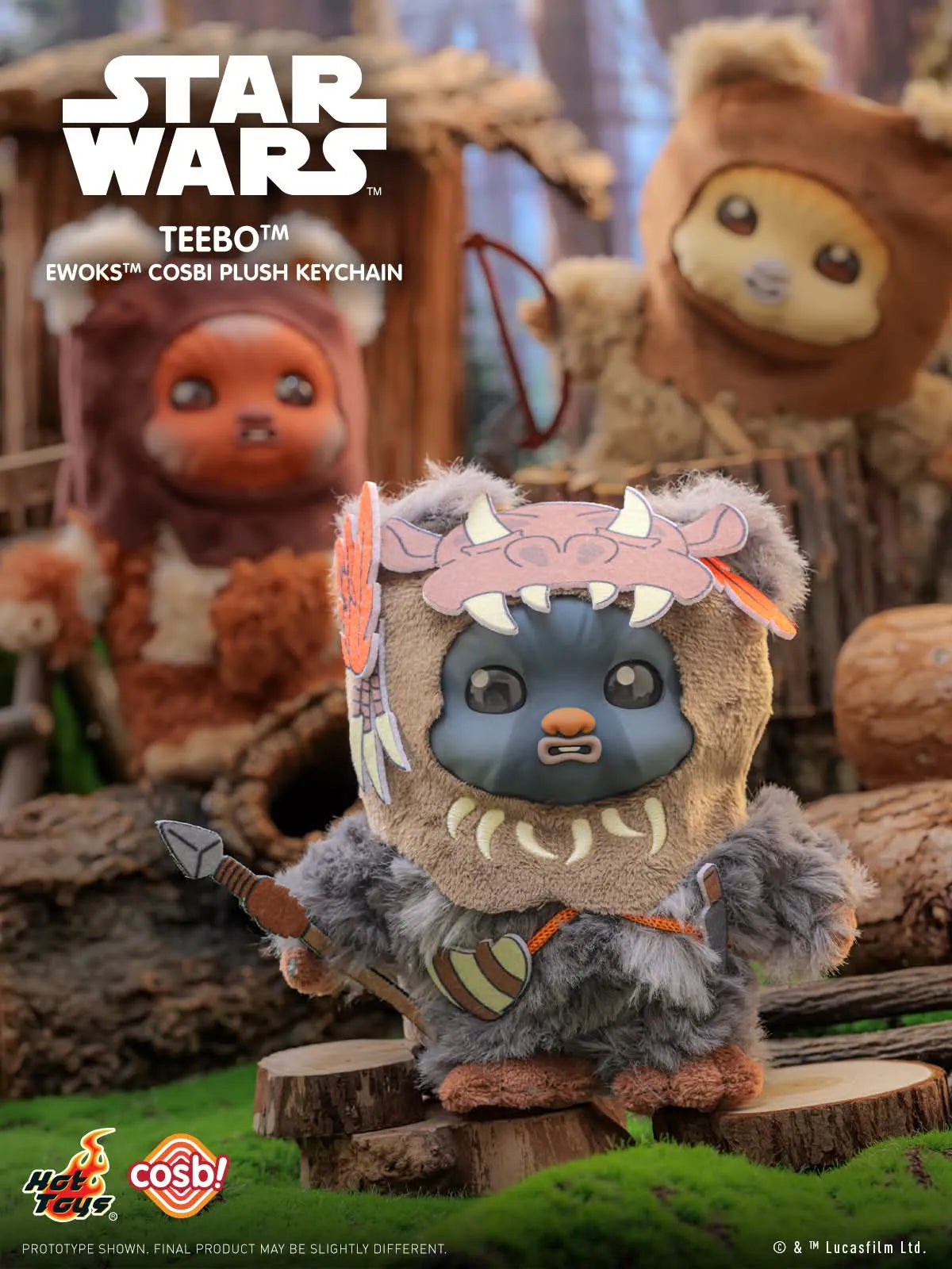 Hot Toys Star Wars Ewoks Cosbi Plush Keychain Collection Series 2
