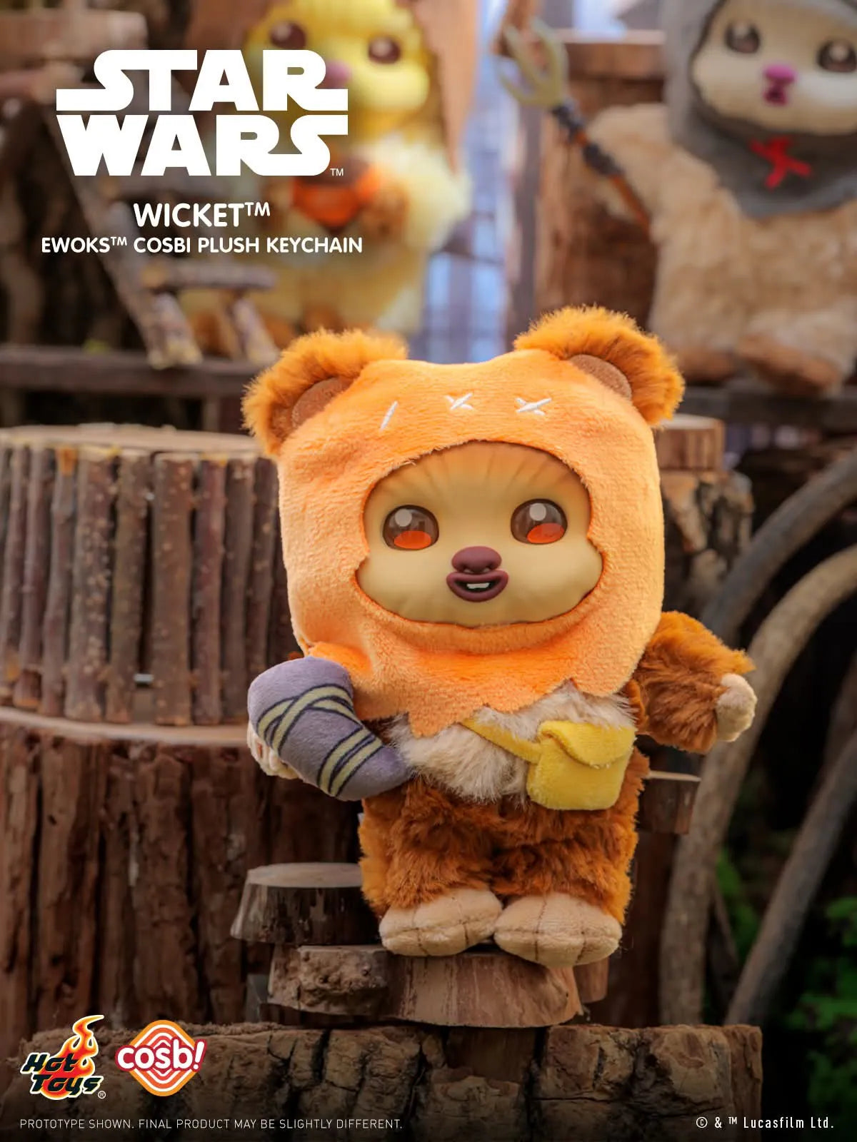 Hot Toys Star Wars Ewoks Cosbi Plush Keychain Collection Series 2