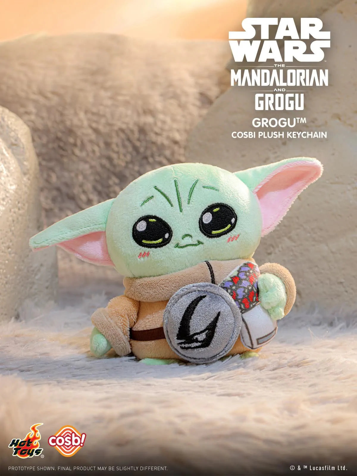 Hot Toys Star Wars The Mandalorian and Grogu Cosbi Plush Keychain