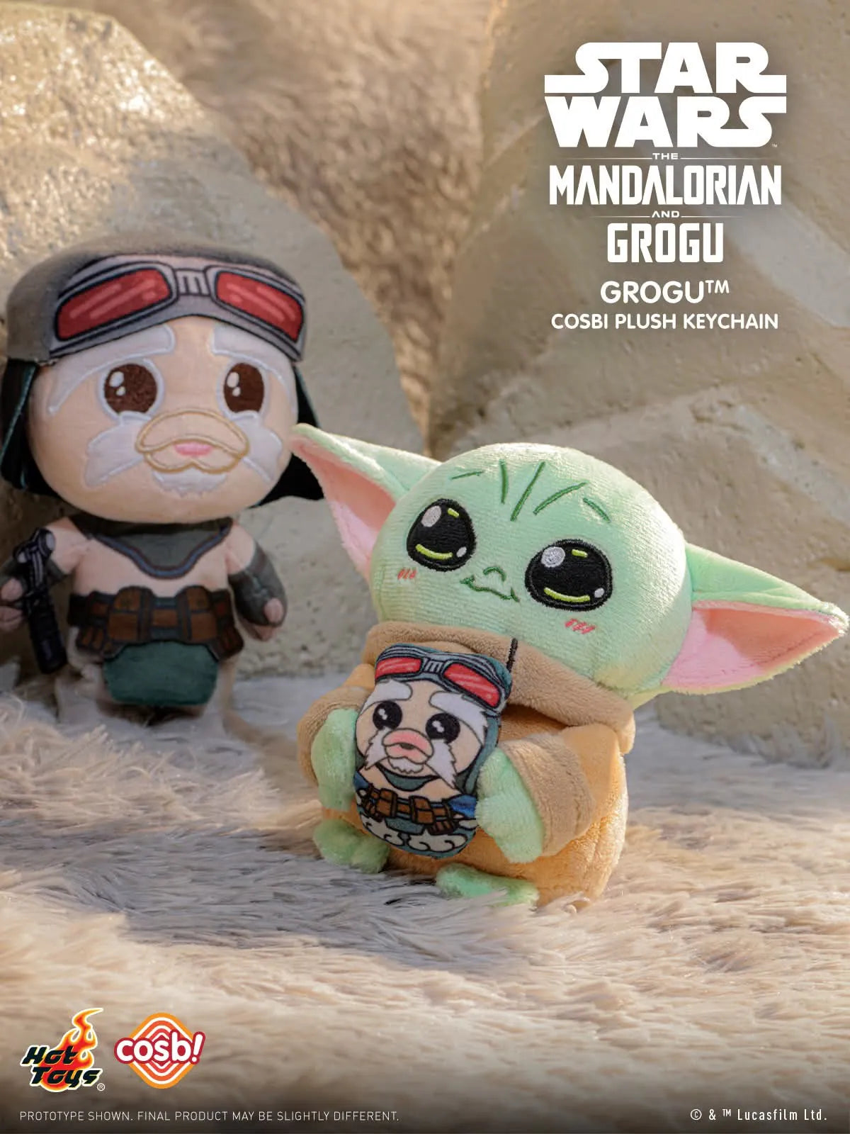 Hot Toys Star Wars The Mandalorian and Grogu Cosbi Plush Keychain