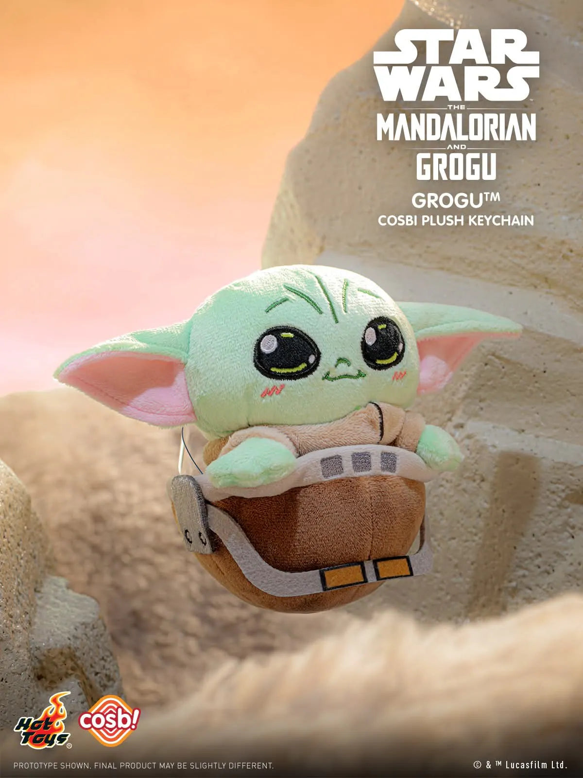 Hot Toys Star Wars The Mandalorian and Grogu Cosbi Plush Keychain