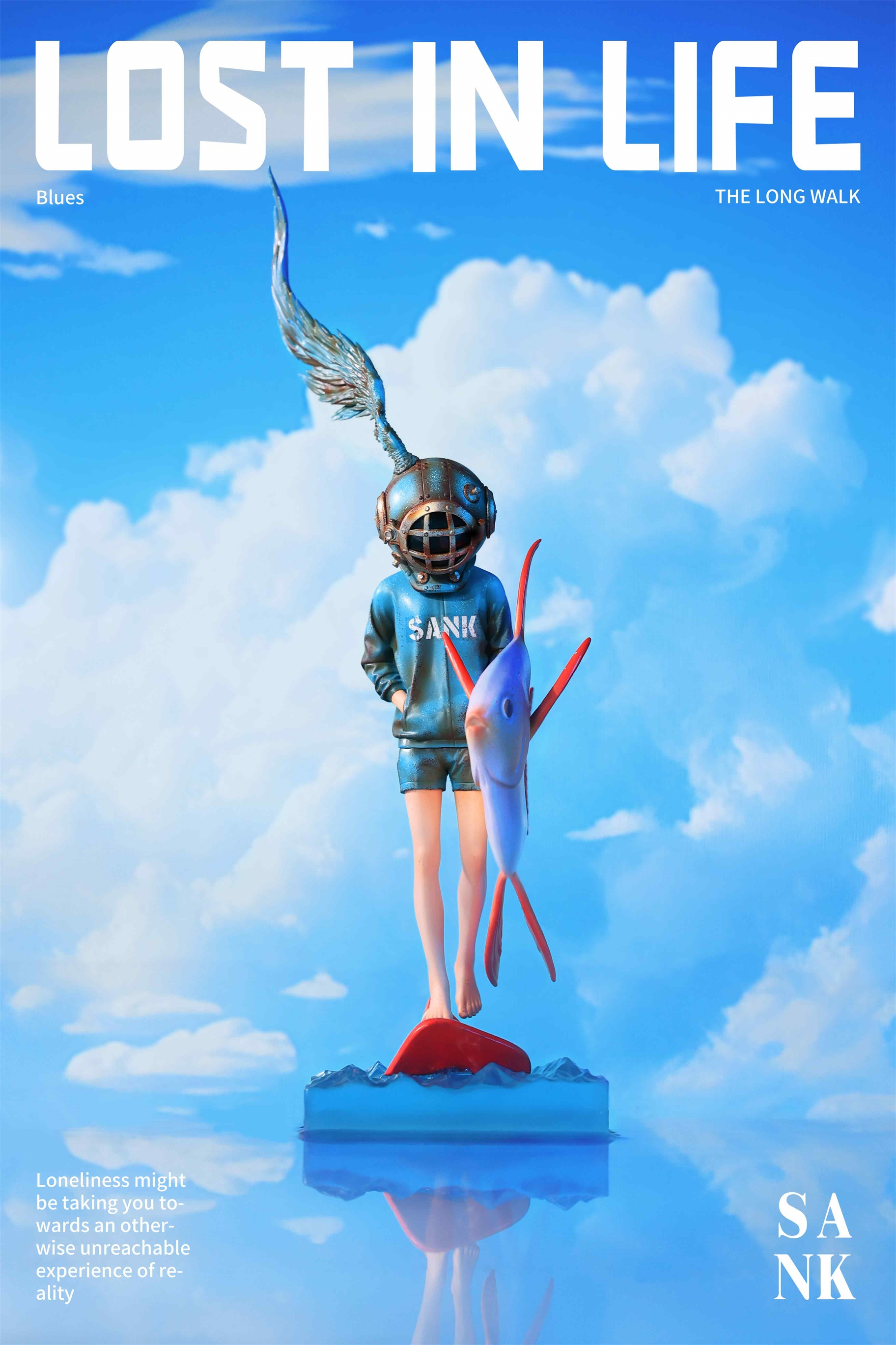 Sank Toys Lost in Life-The Long walk-Blues Figure