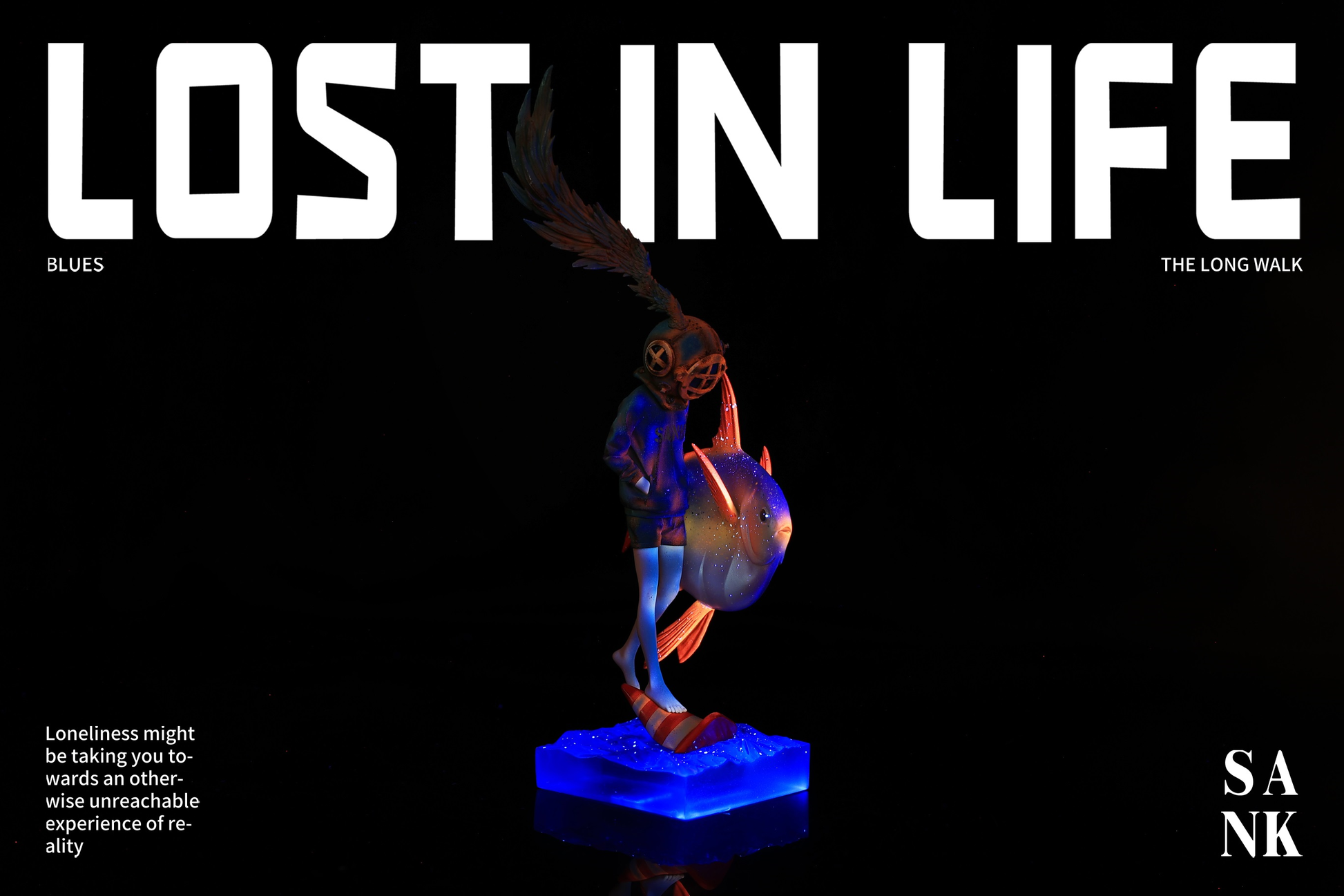 Sank Toys Lost in Life-The Long walk-Blues Figure