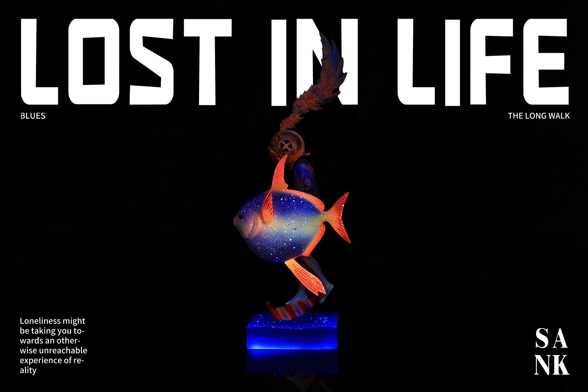 Sank Toys Lost in Life-The Long walk-Blues Figure