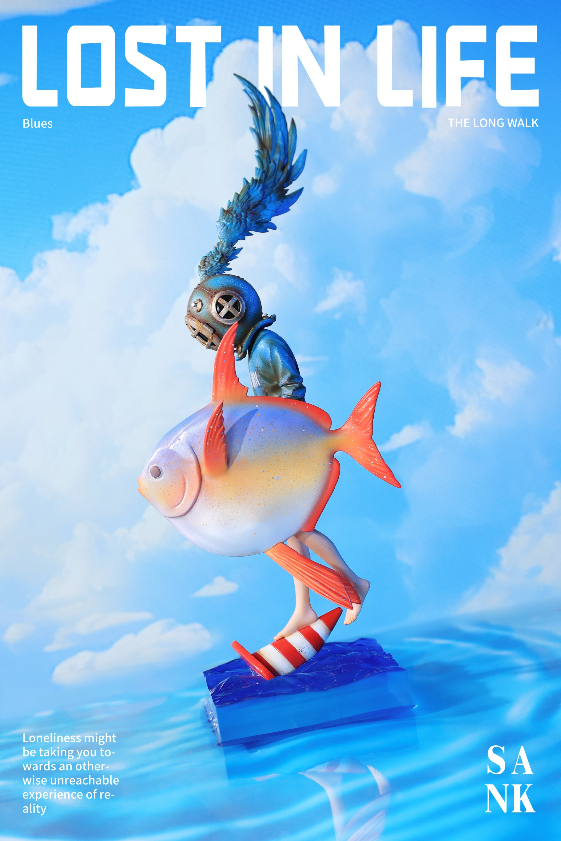 Sank Toys Lost in Life-The Long walk-Blues Figure