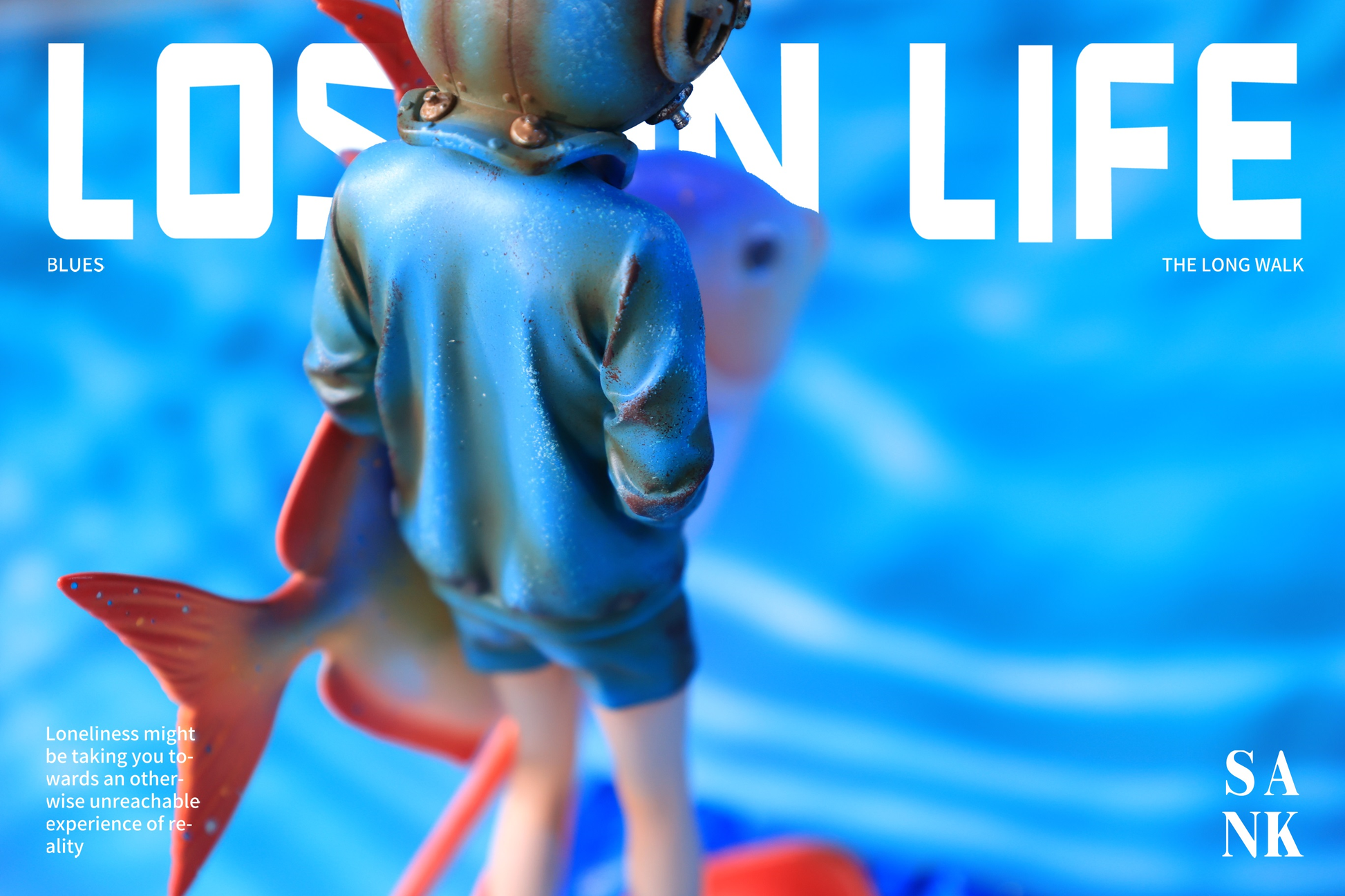 Sank Toys Lost in Life-The Long walk-Blues Figure