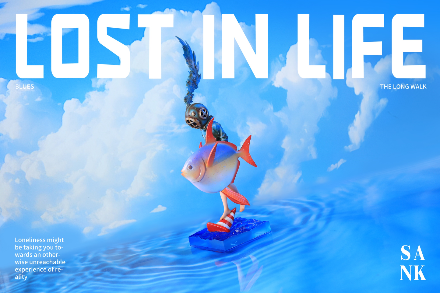 Sank Toys Lost in Life-The Long walk-Blues Figure