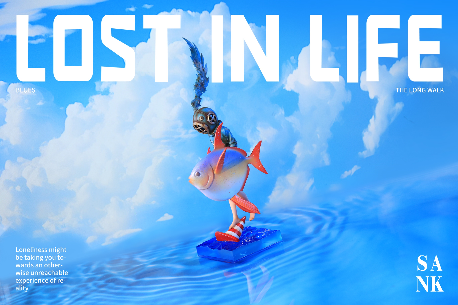Sank Toys Lost in Life-The Long walk-Blues Figure