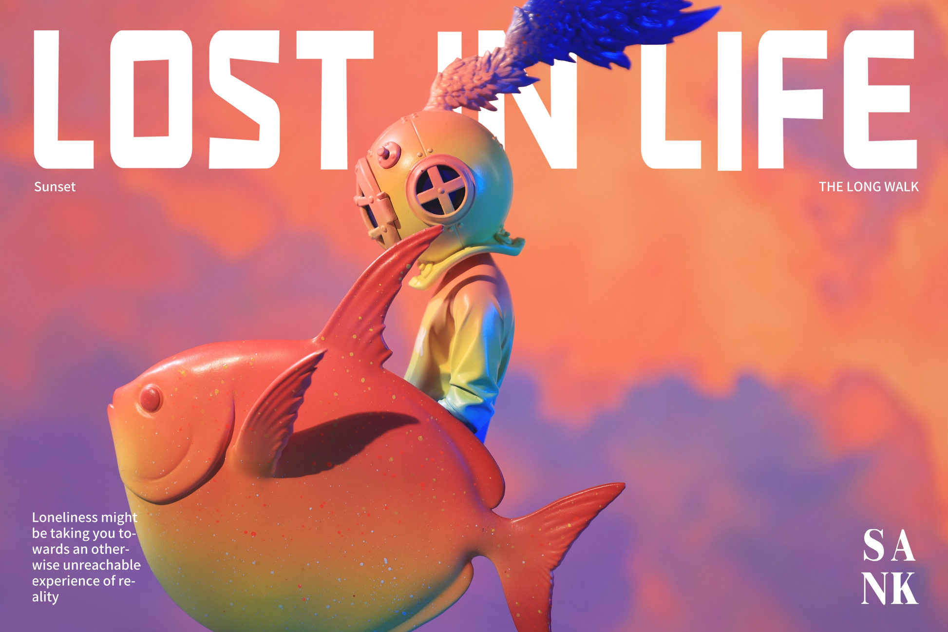Sank Toys Lost in Life-The Long walk-Sunset Figure