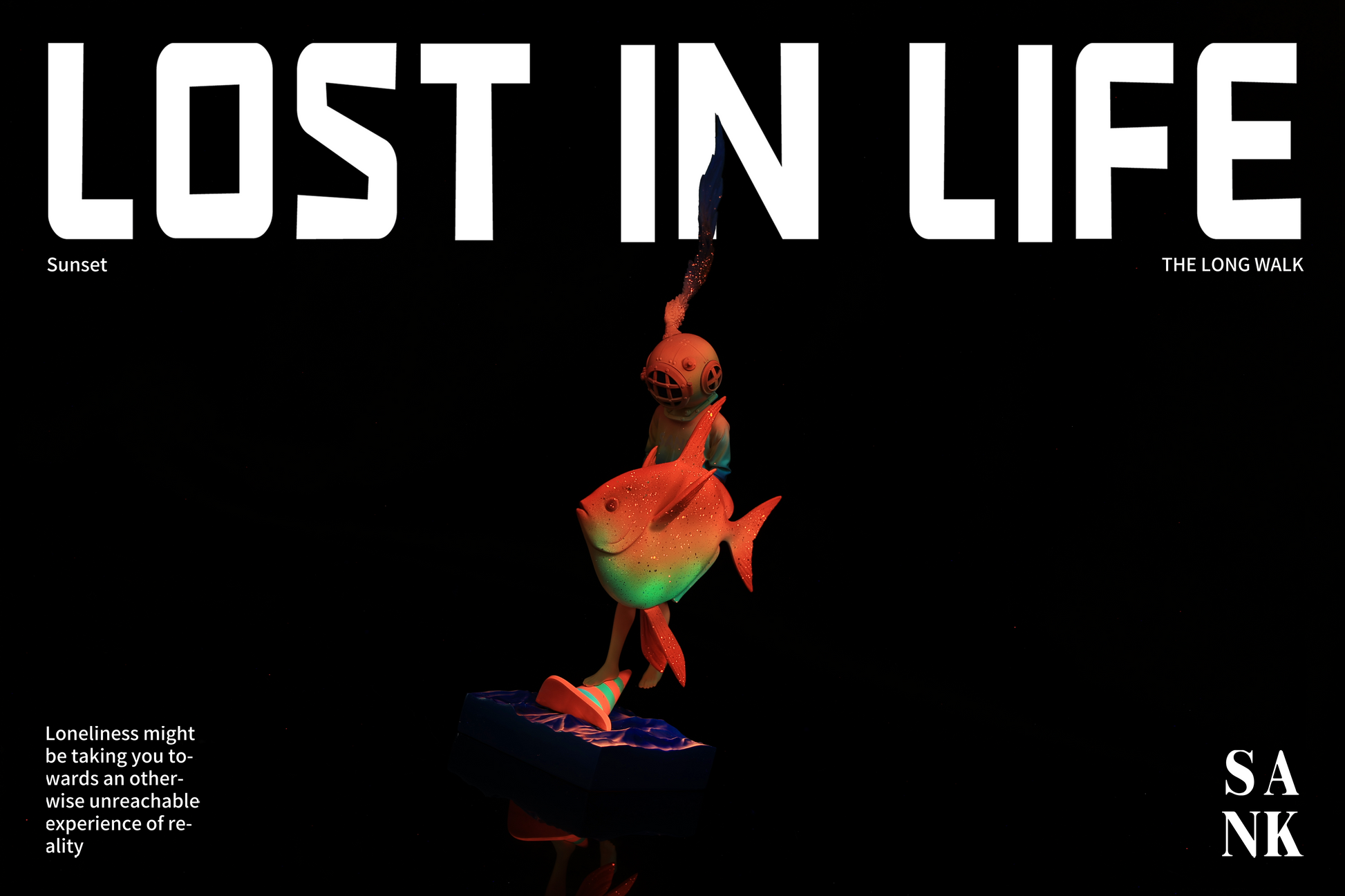 Sank Toys Lost in Life-The Long walk-Sunset Figure