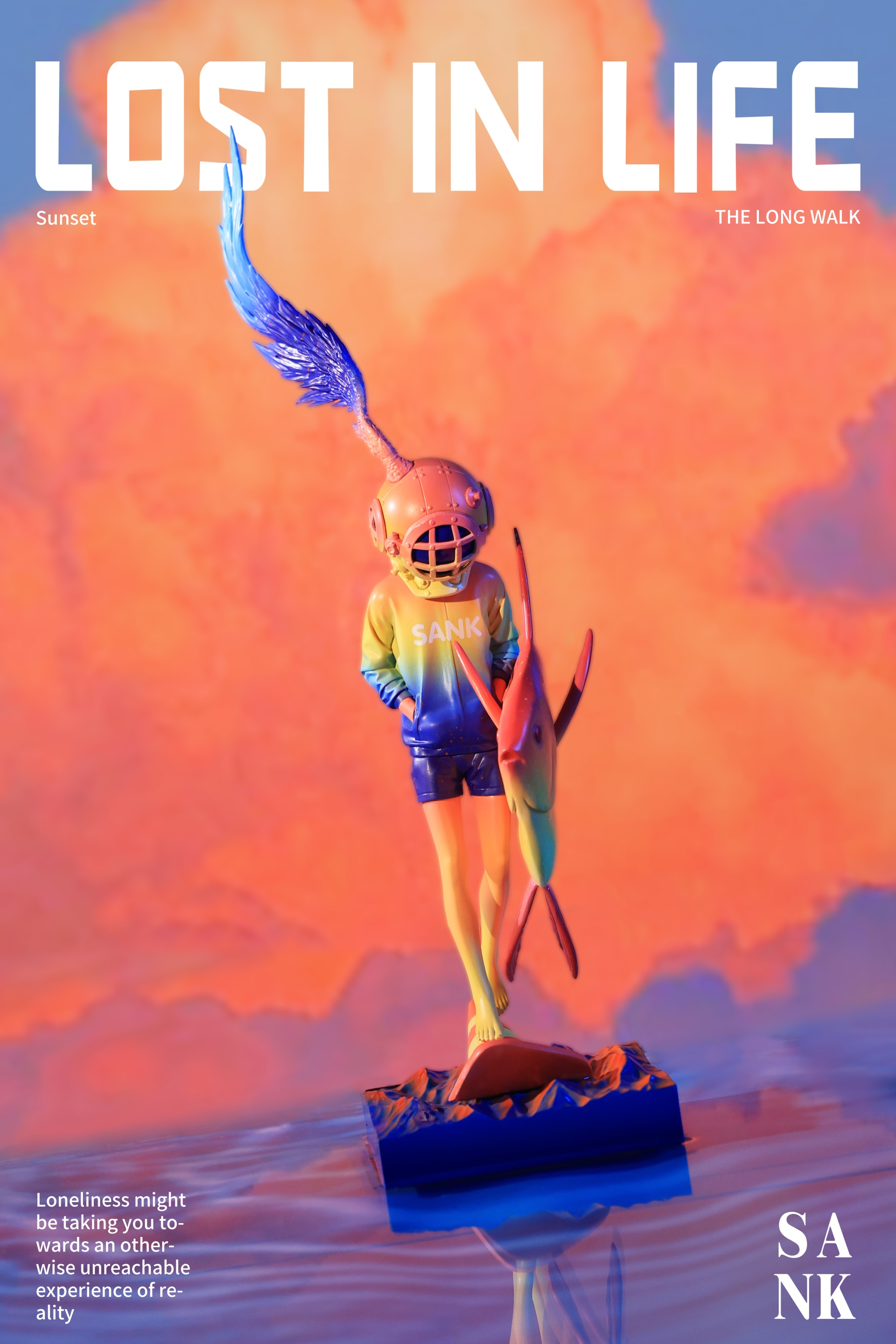 Sank Toys Lost in Life-The Long walk-Sunset Figure