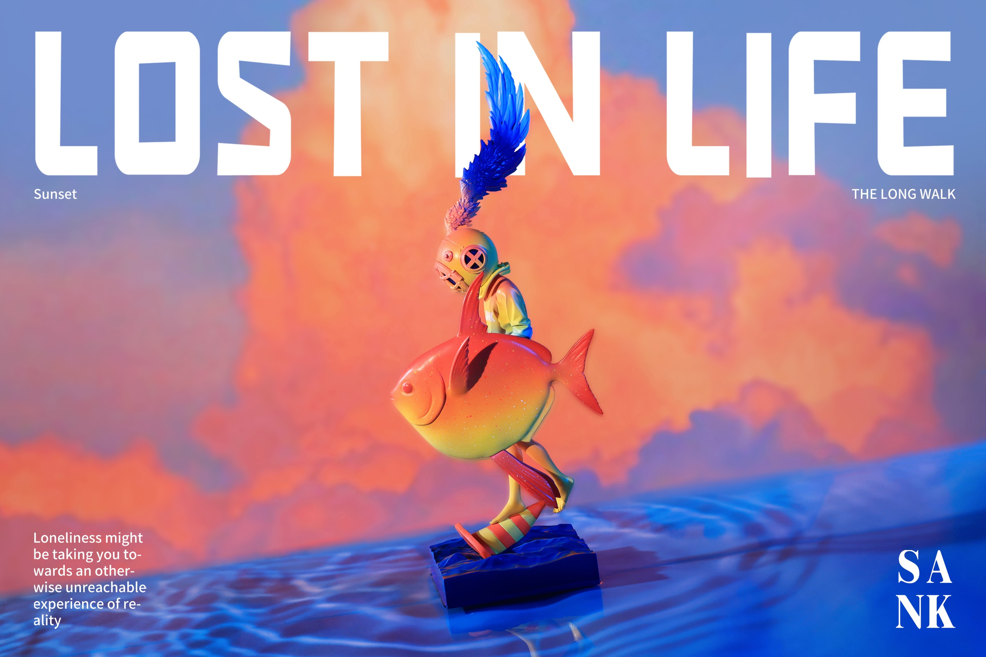 Sank Toys Lost in Life-The Long walk-Sunset Figure