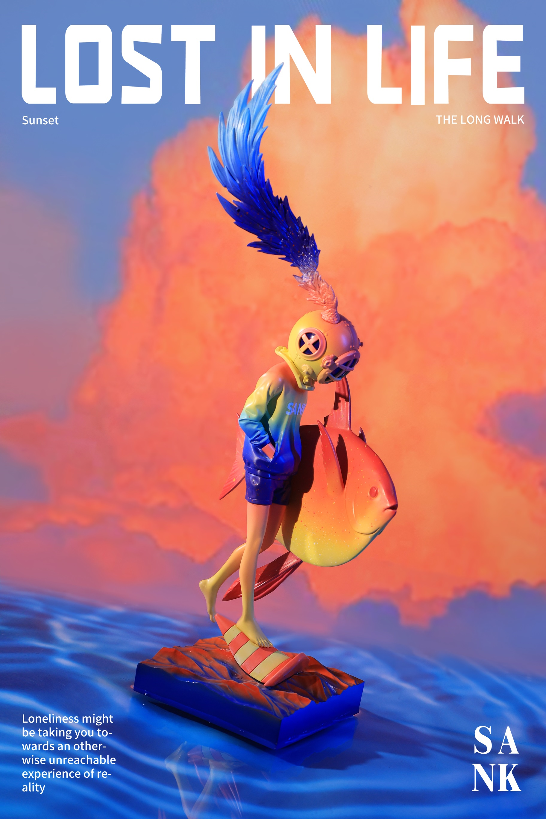 Sank Toys Lost in Life-The Long walk-Sunset Figure