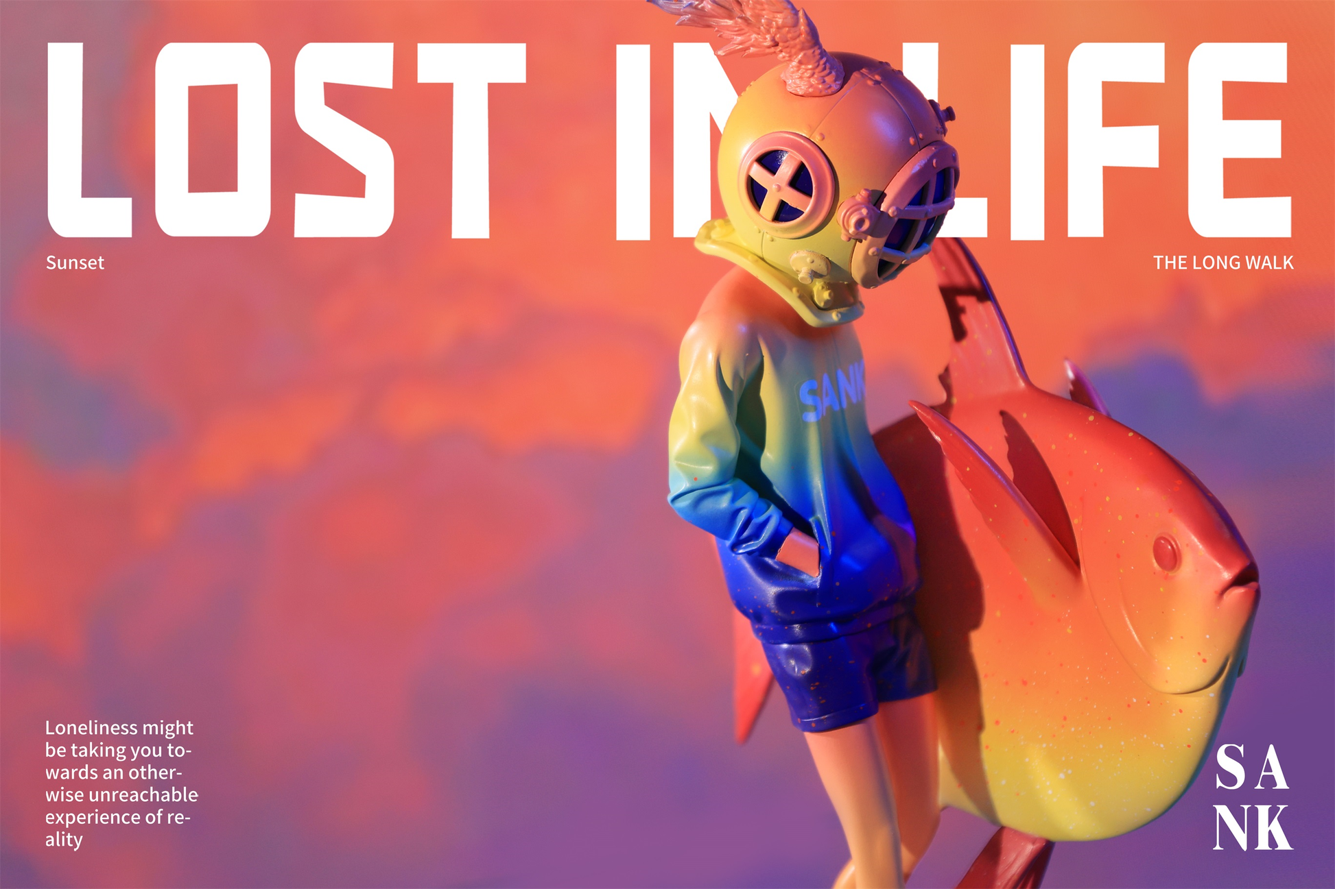 Sank Toys Lost in Life-The Long walk-Sunset Figure