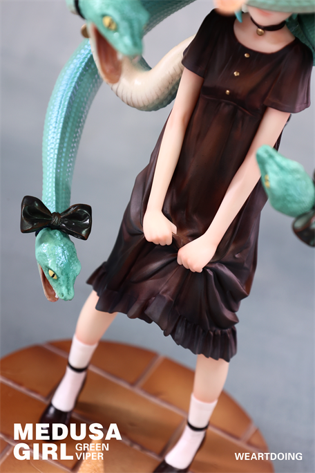 WeArtDoing Medusa Girl-Green Viper Art Figure