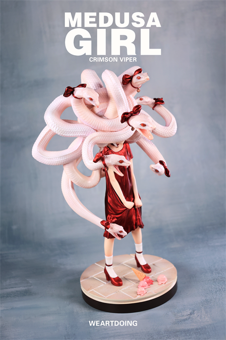 WeArtDoing x Yoshioka Medusa Girl Crimson Viper Art Figure