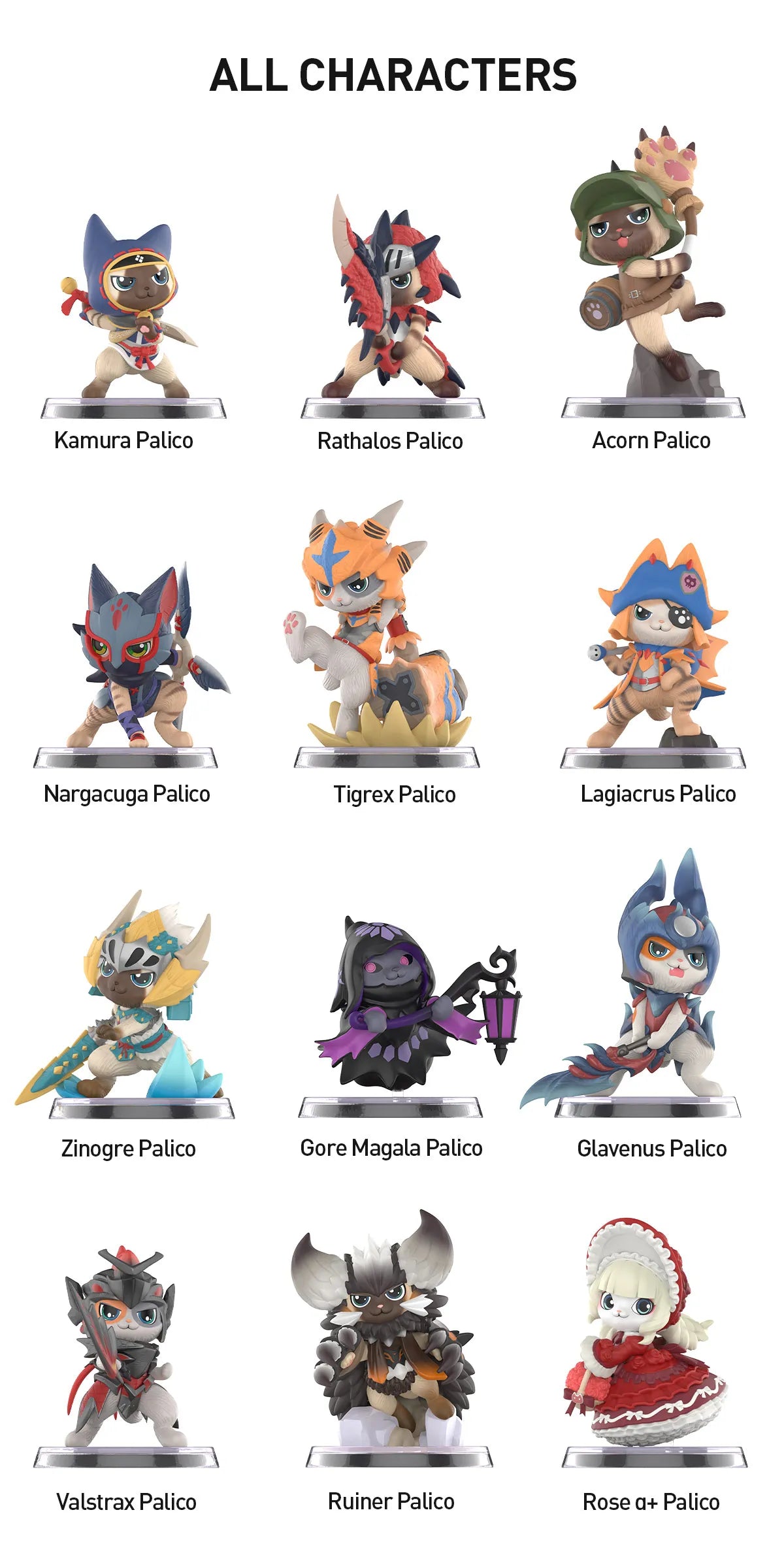 POP MART Capcom Monster Hunter Palico Armored Felyne Figure Series