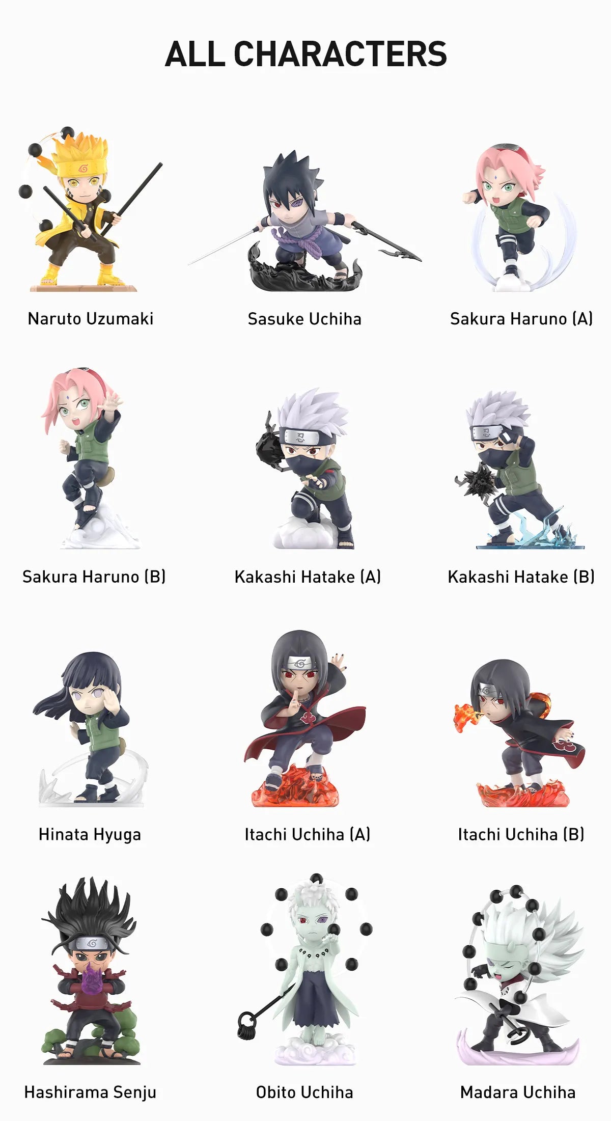 POP MART NARUTO Ninkai Taisen Series Figures Blind Box