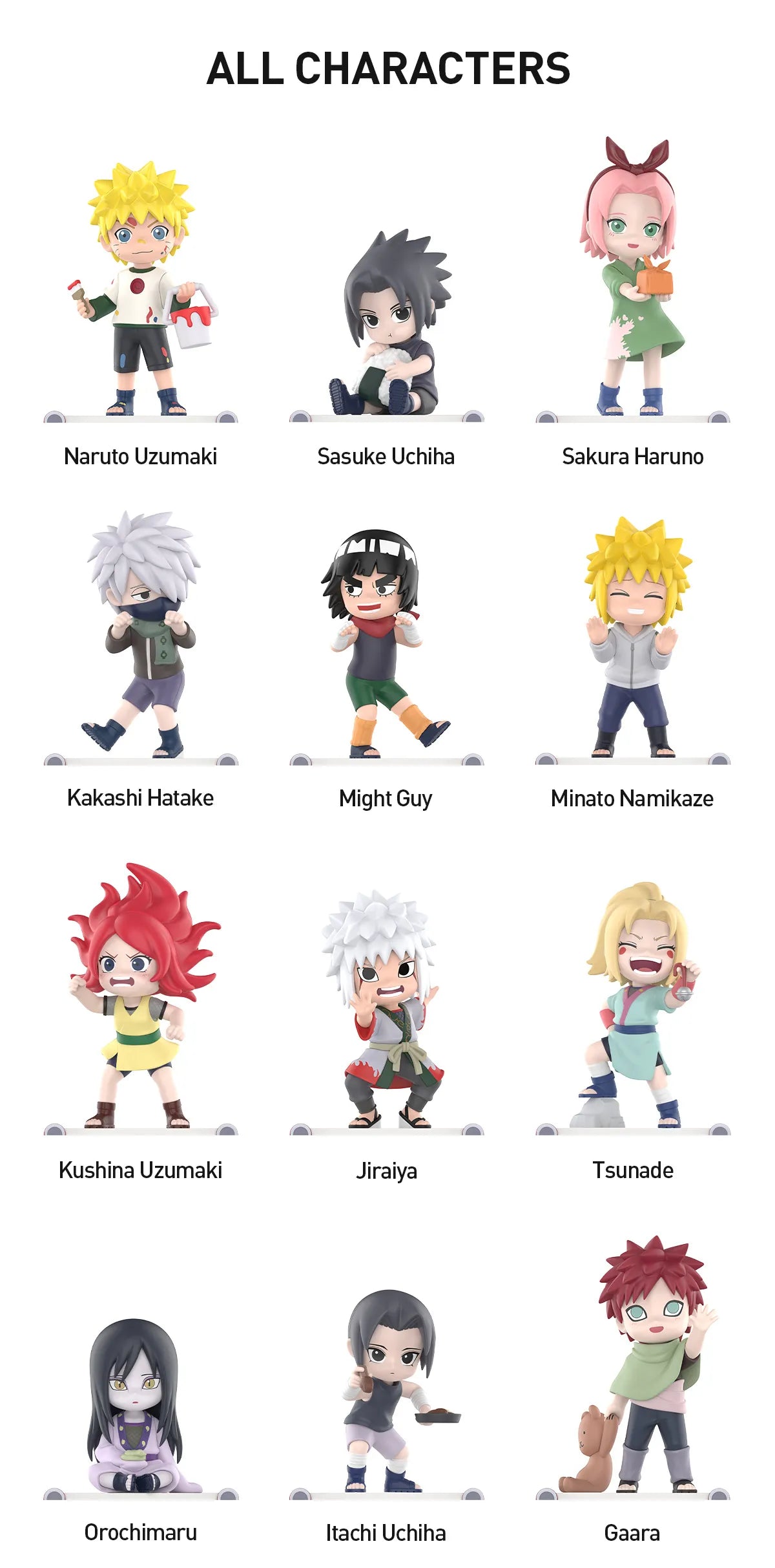POP MART x GONG NARUTO SHIPPUDEN Childhood Series Anime Figures