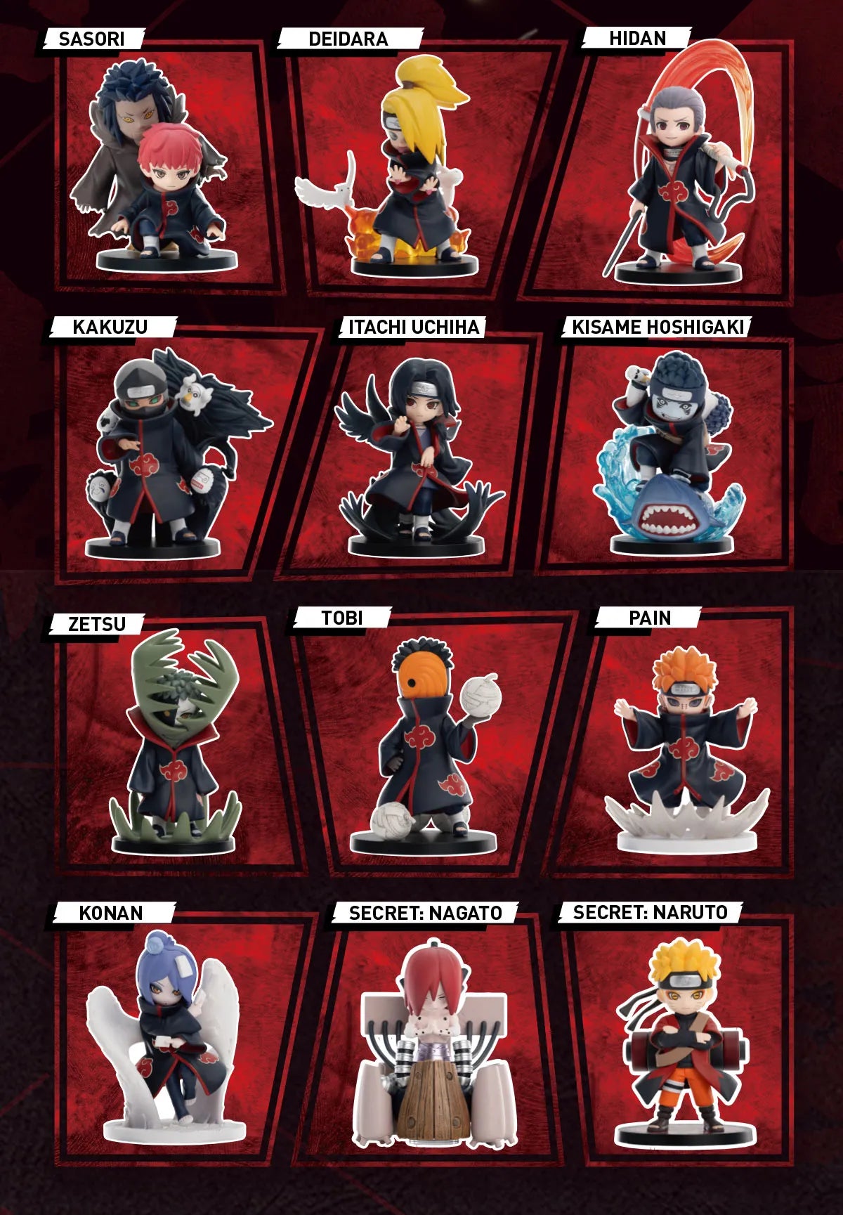 POP MART Naruto Shippuden Series Battle Against Akatsuki Themed POP MART Naruto Shippuden Series Battle Against Akatsuki Themed