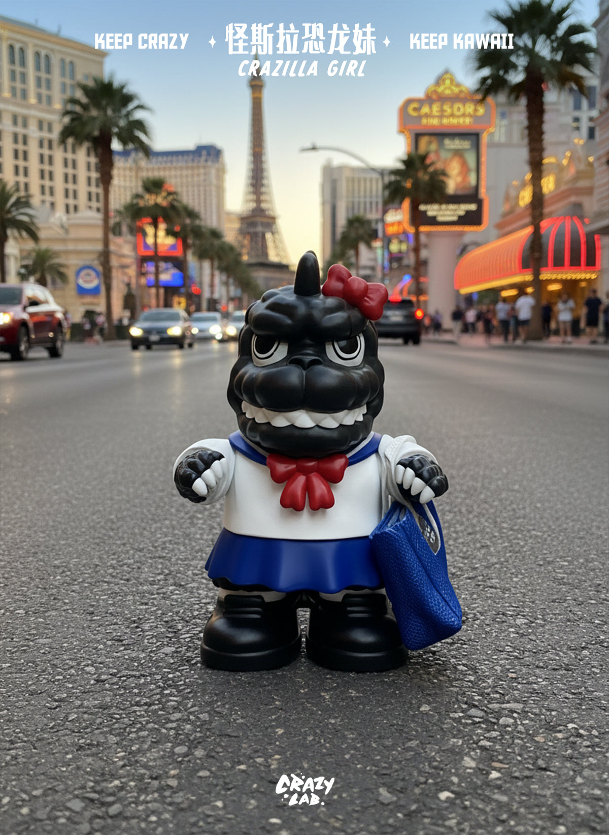 Crazilla Girl by OFFART X James Lee Godzilla Figure