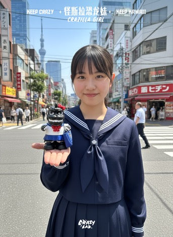 Crazilla Girl by OFFART X James Lee Godzilla Figure