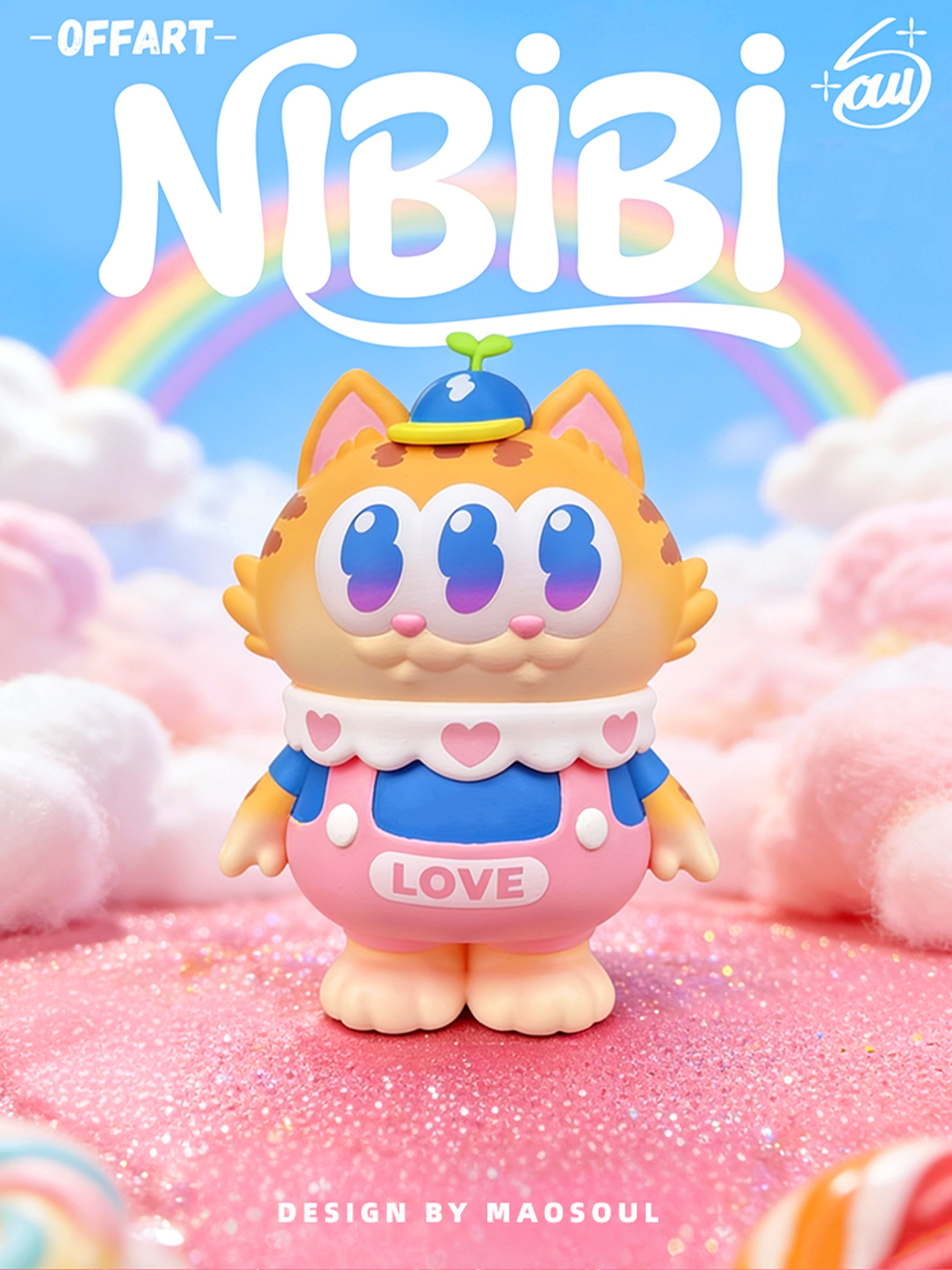 OFFART x NIBBI Three-Eyed Cat Statue