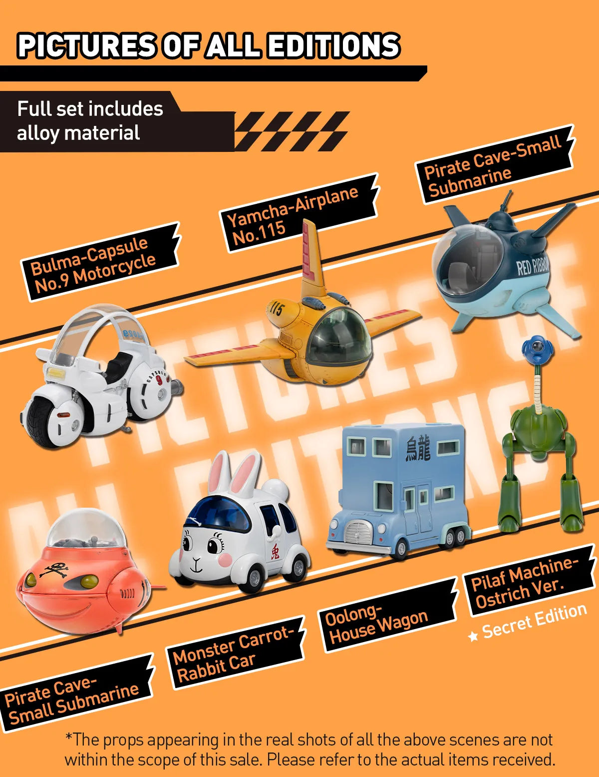 (PREORDER) DRAGON BALL-Alloy Vehicles Series Figures