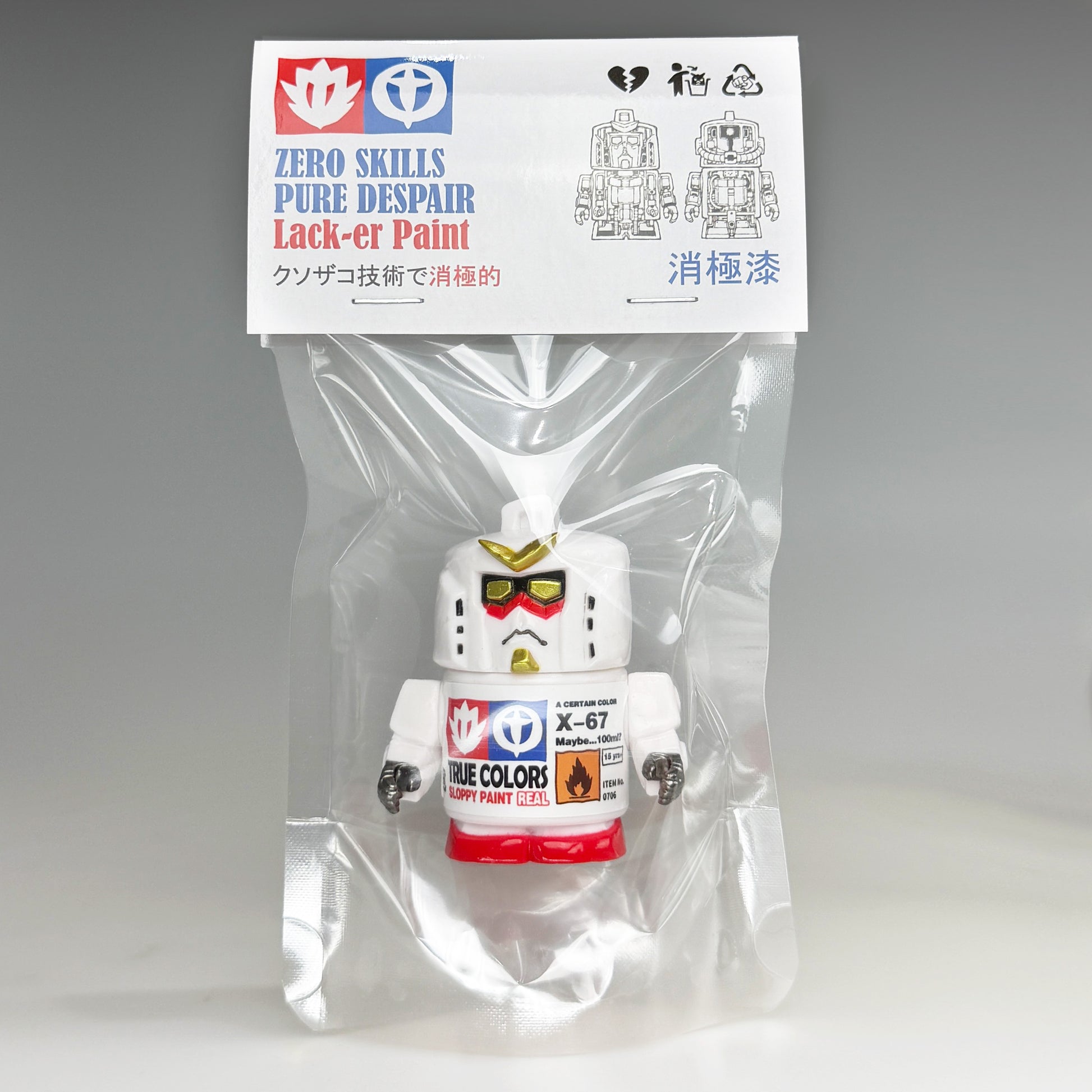 Black Seed Toys Lack-er Paint Gundam Sofubi 