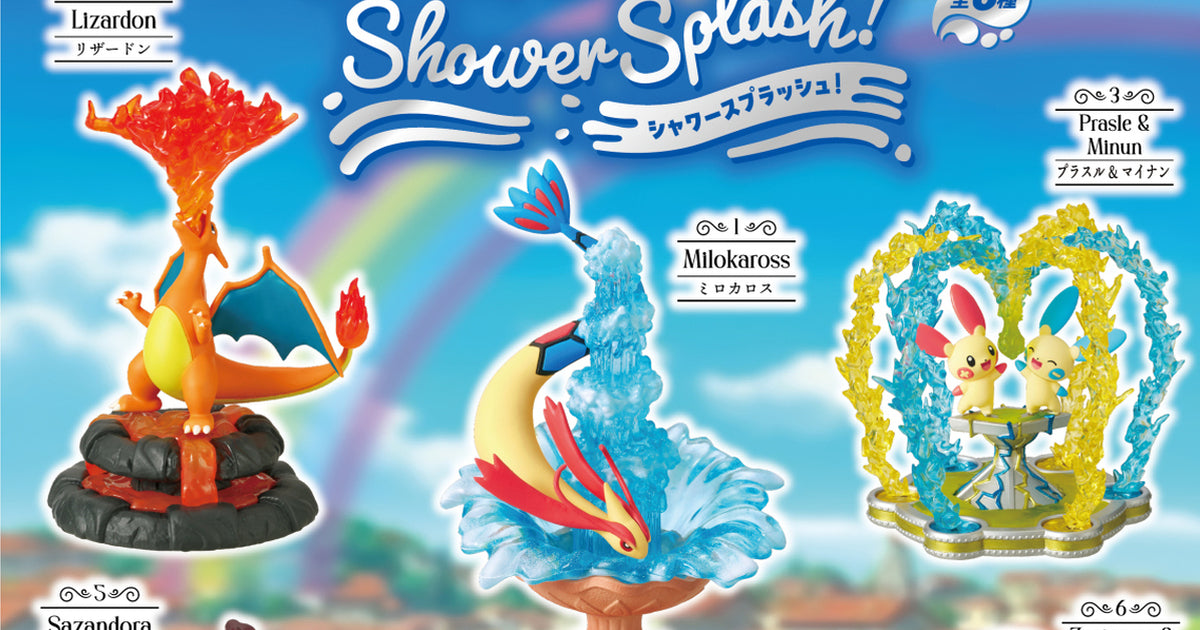 Re-Ment Pokemon Shower Splash! Miniature Diorama